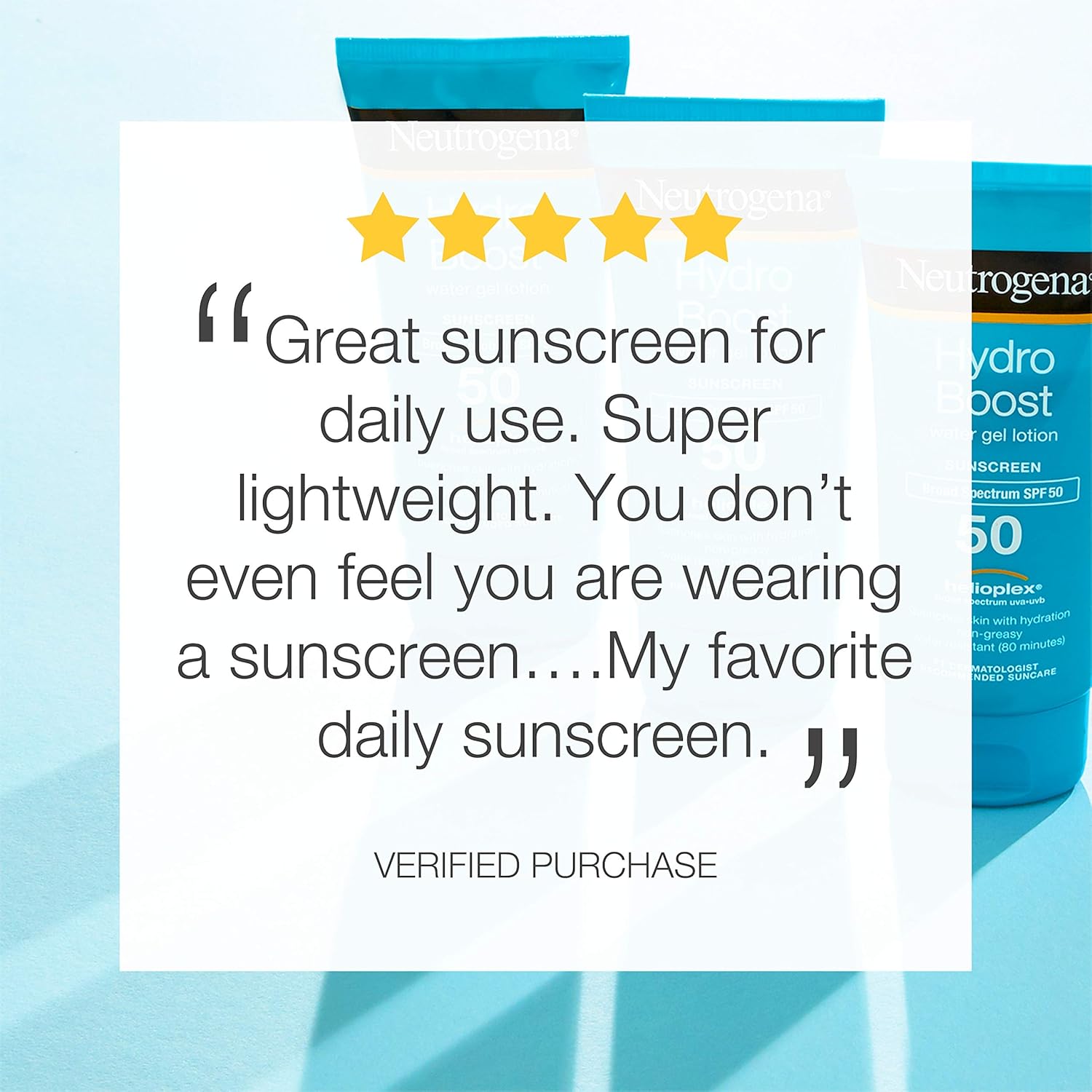 Neutrogena Hydro Boost Water Gel Sunscreen Lotion with Broad Spectrum SPF 50, Water-Resistant Hydrating Body Sunscreen, Non-Greasy, Hyaluronic Acid, Travel Size, 3 fl. Oz, Pack of 3 : Everything Else
