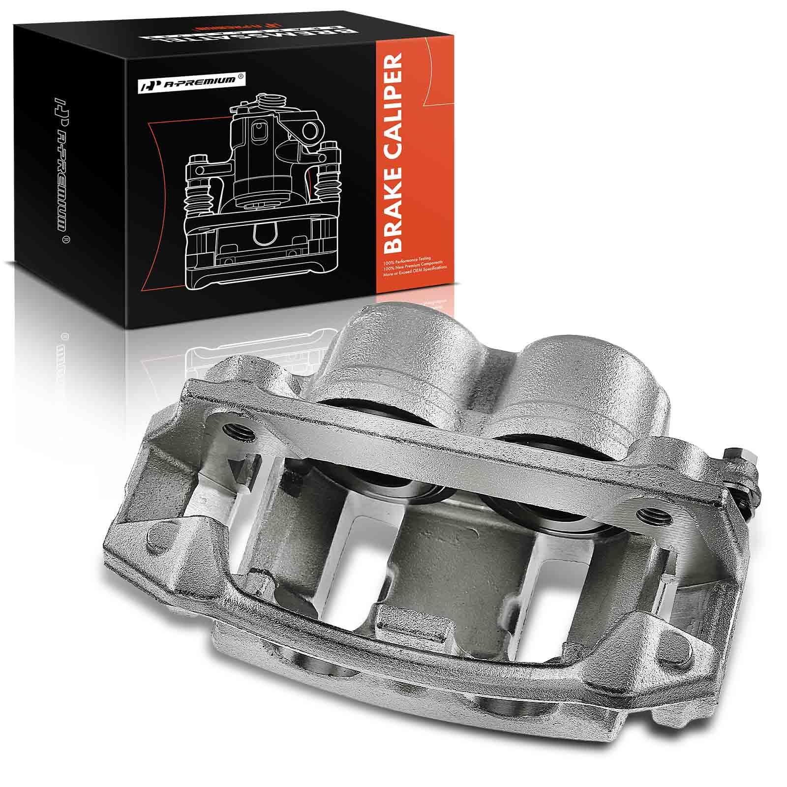 A-Premium Disc Brake Caliper Assembly with Bracket Compatible with Ford & Lincoln Models - F-150 1999-2003, F150 Heritage 2004, Blackwood 2002 - Front Right Passenger Side