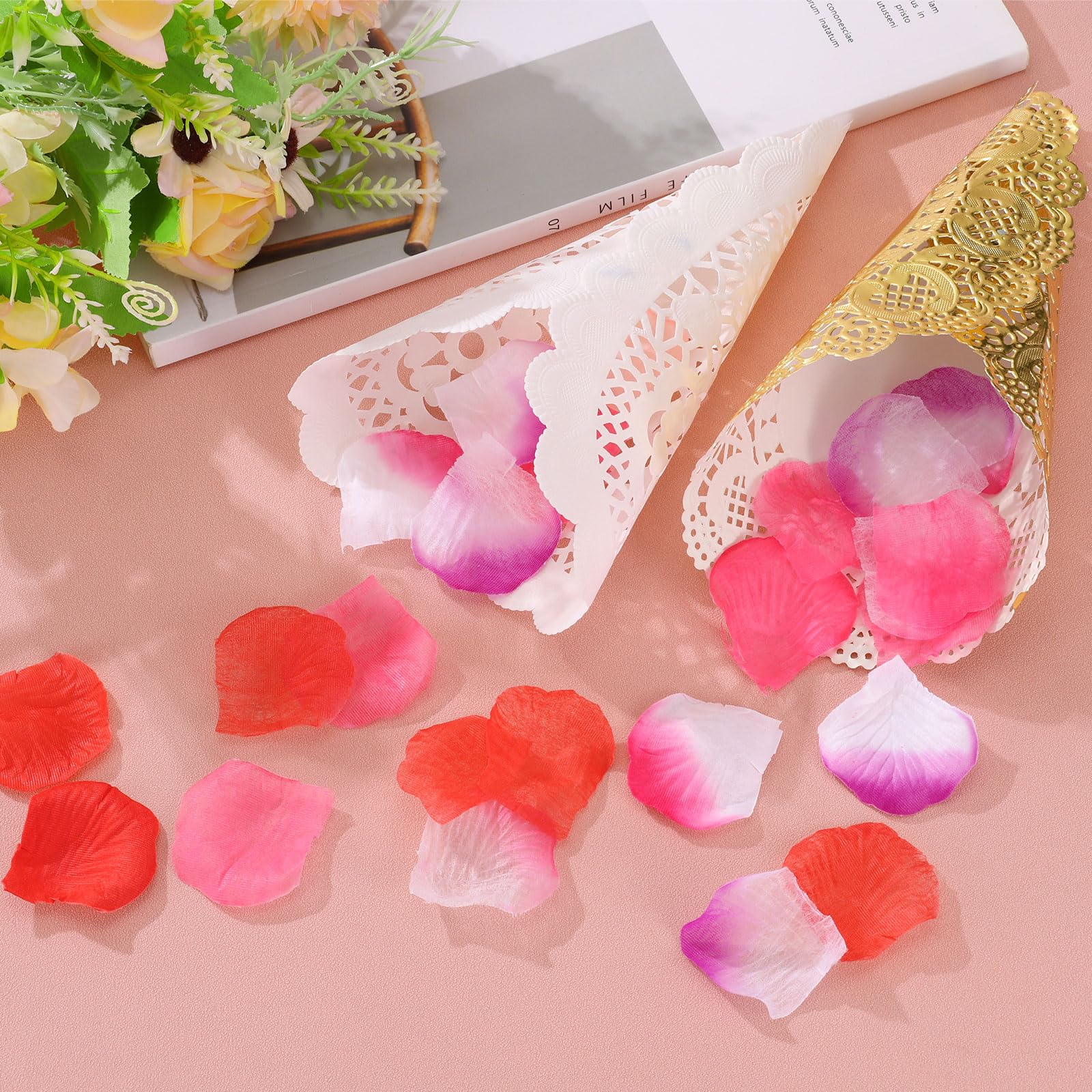 50 Centrini Di Carta Oro Rotondi - Per Matrimoni, Compleanni E Torte | Decorazione Elegante E Pratica - Foto 9