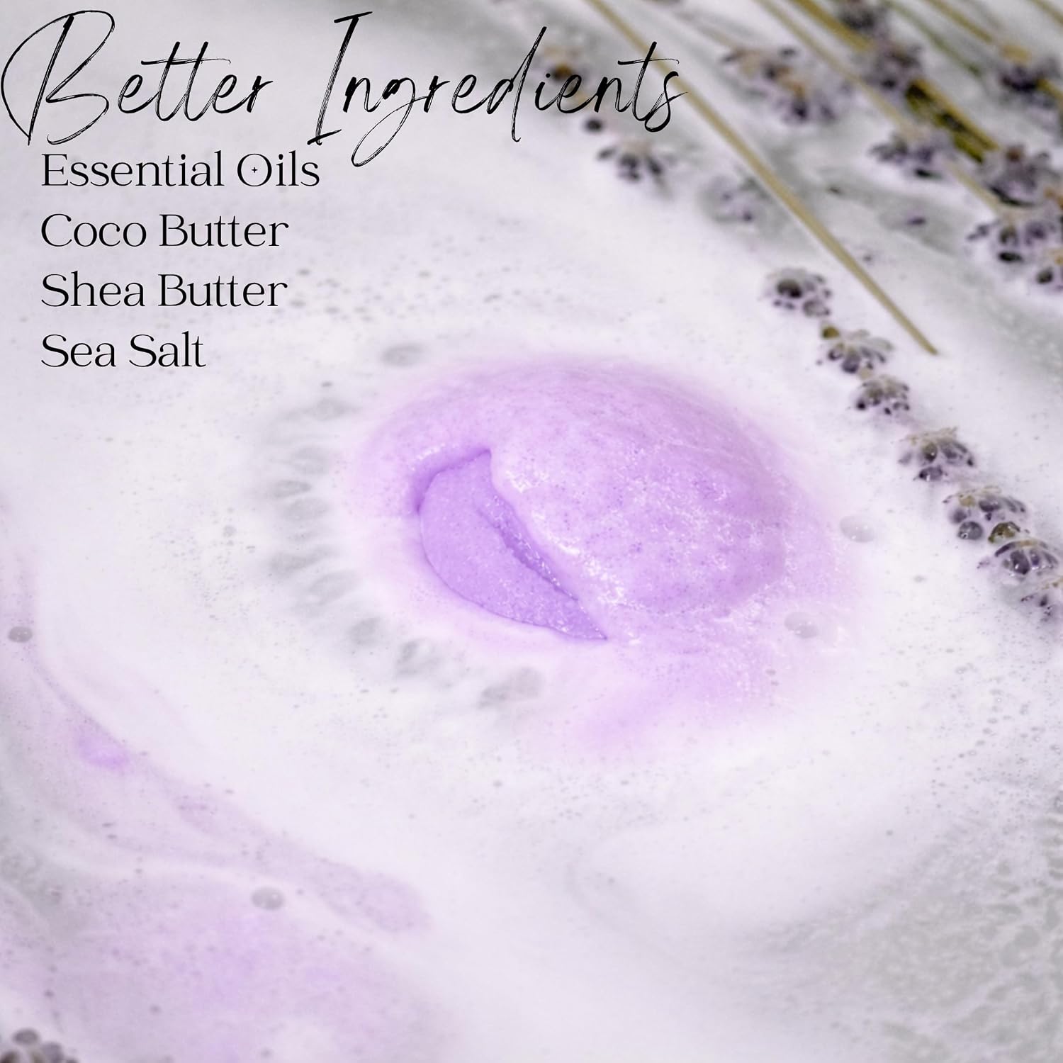 EvolutionUSA Lavender Dreams Bath Bombs for Women, 12 Organic Flower Bath Bombs, Soft Lavender Bath Bombs, Womens Bath Bombs Gift, Lush Bath Bombs for Girls, Relaxing Bathbombs, Bath Balls