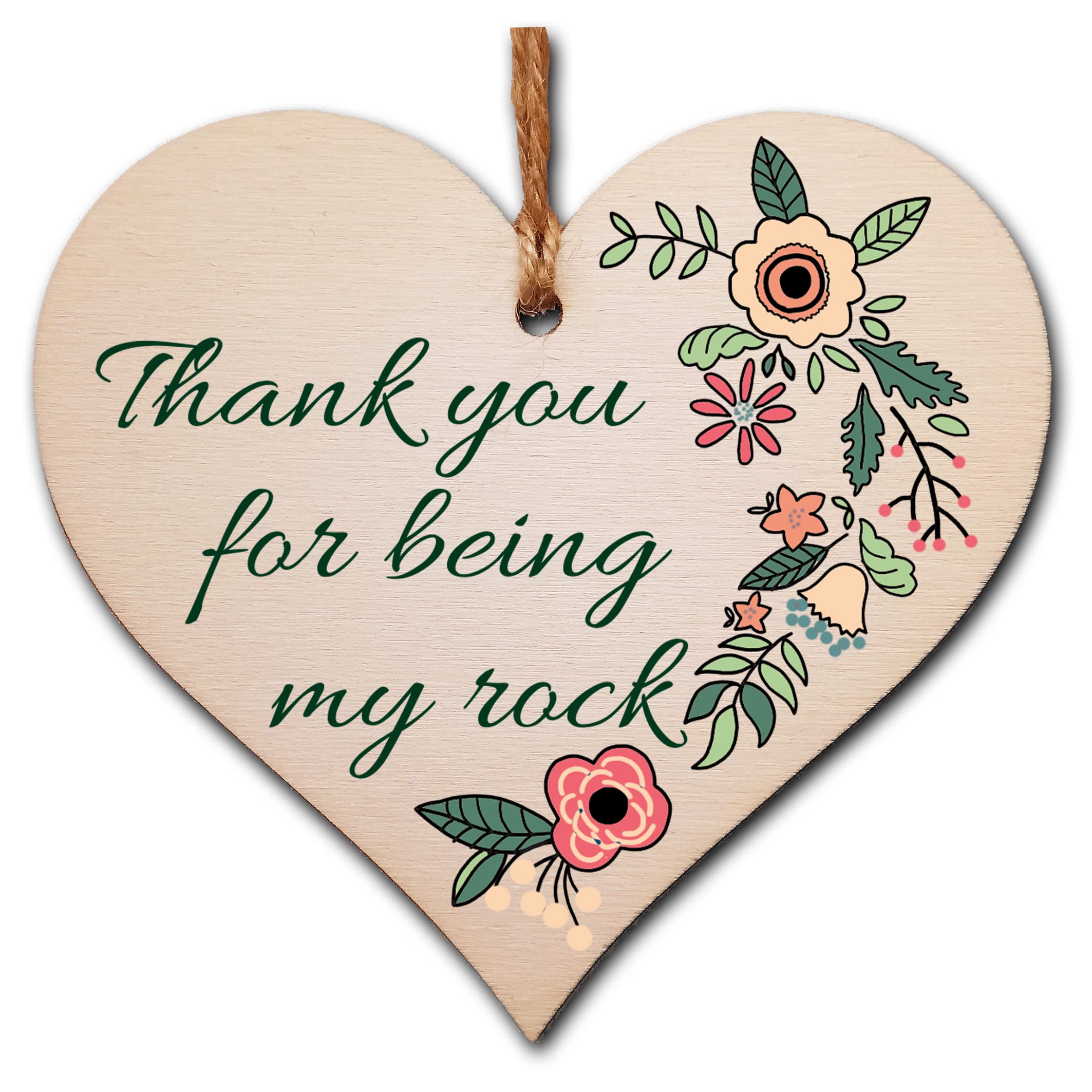 Gift In Can Black Handmade Wooden Hanging Heart Plaque Gift For Someone Special Thoughtful Thank You Keepsake Card Alternative