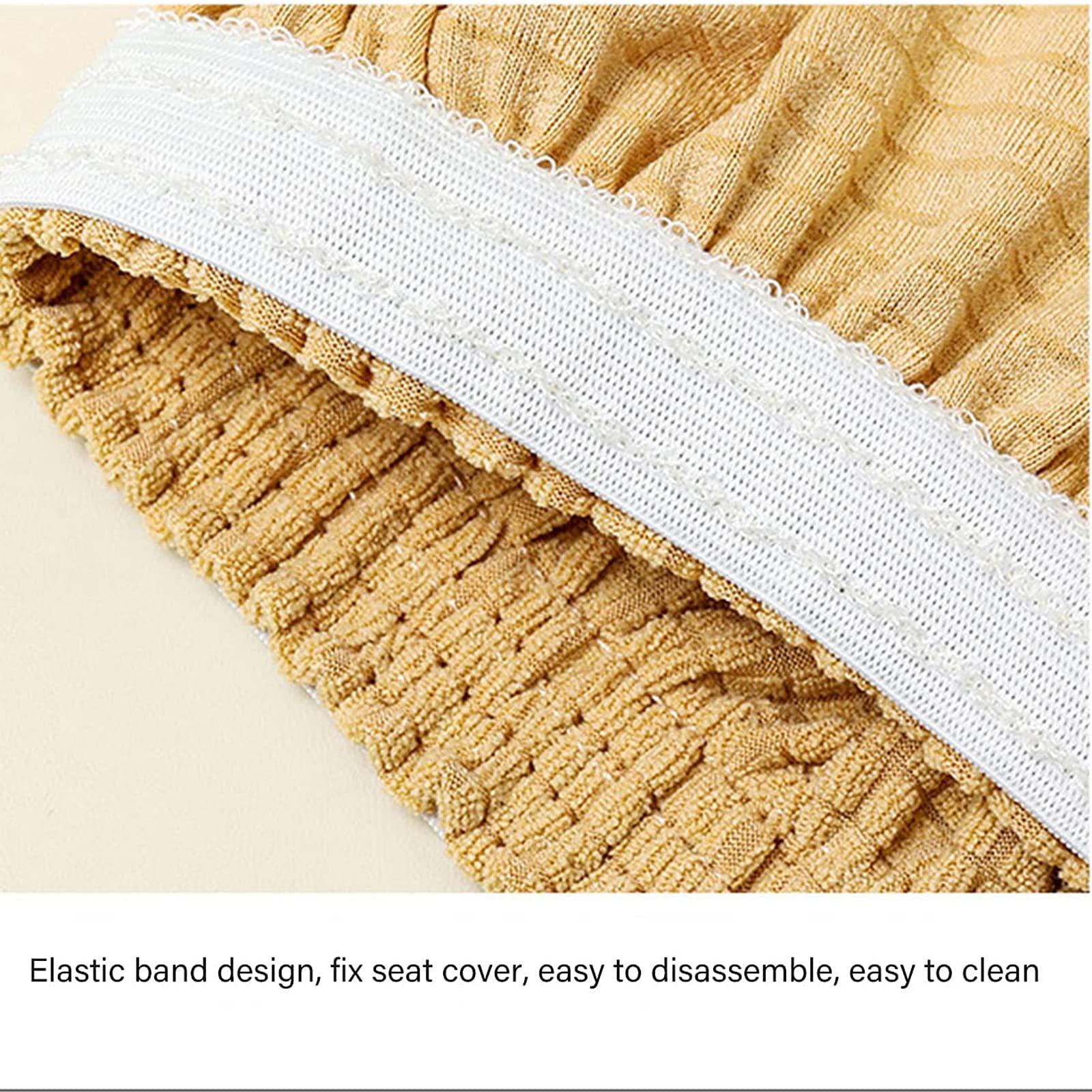 Paquete de 2/4 Fundas para Sillas de Comedor con Reposabrazos Respaldo Curvo Elástico Funda para Silla de Oficina Fundas para Sillones Protector de Asiento para Silla de Comedor