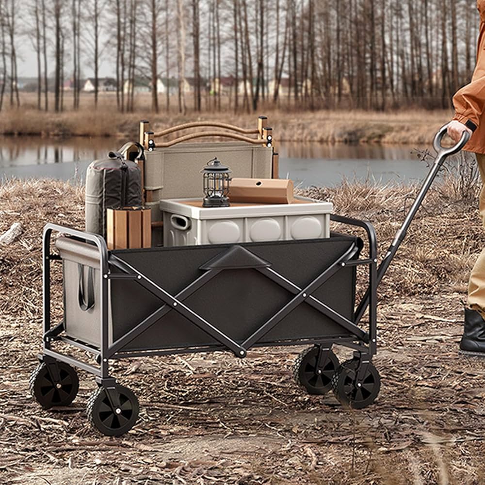 新品・未使用！！折りたたみアウトドアワゴン 黒 2025年最新】Yahoo!オークション -アウトドアワゴン(スポーツ