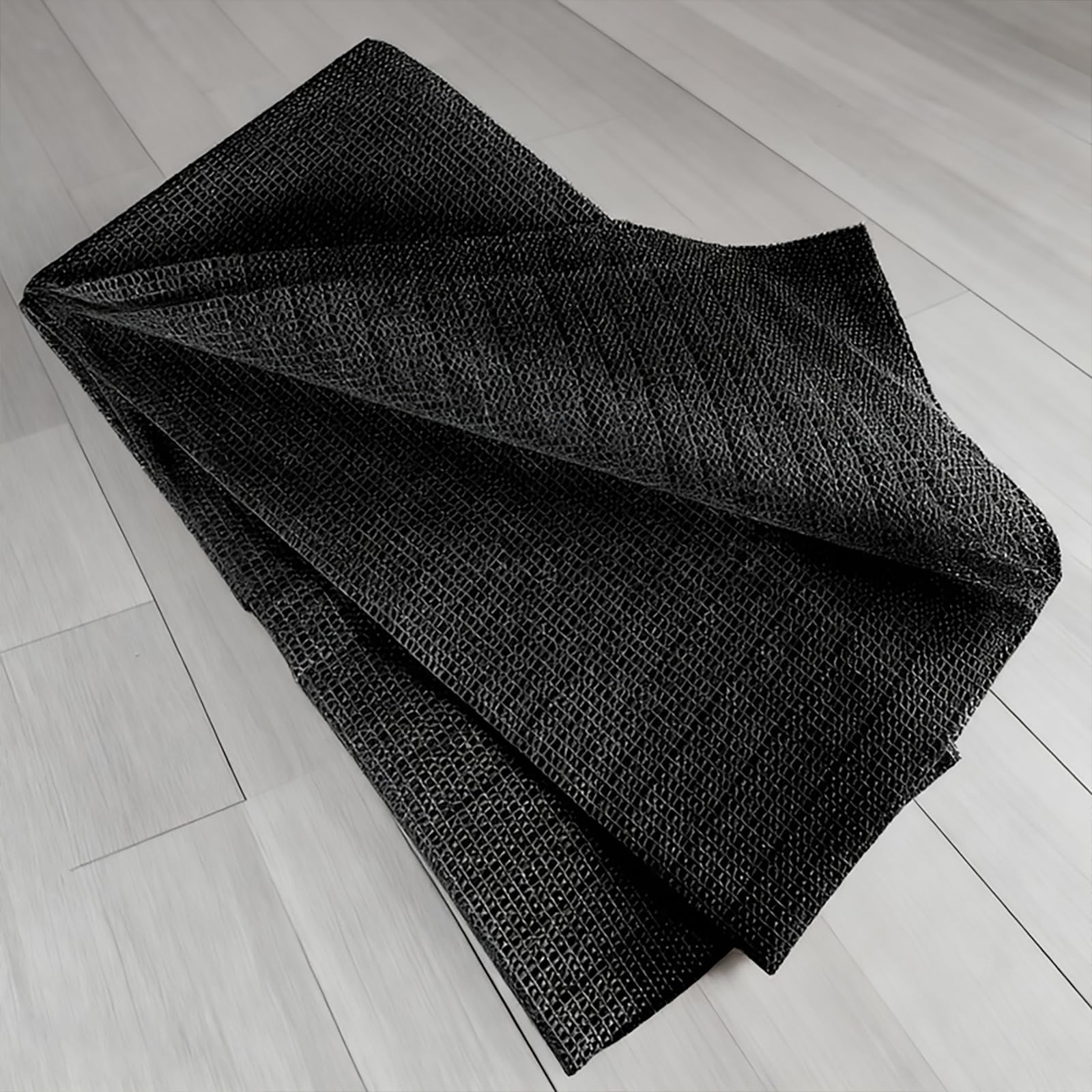 Rete Antiscivolo per Tappeti 65 x 220 cm Riutilizzabile, Inodore, Tagliabile, Lavabile e Personalizzabile Nelle Dimensioni, Protezione Antiscivolo per Tappeti Perr Moquette, Nero