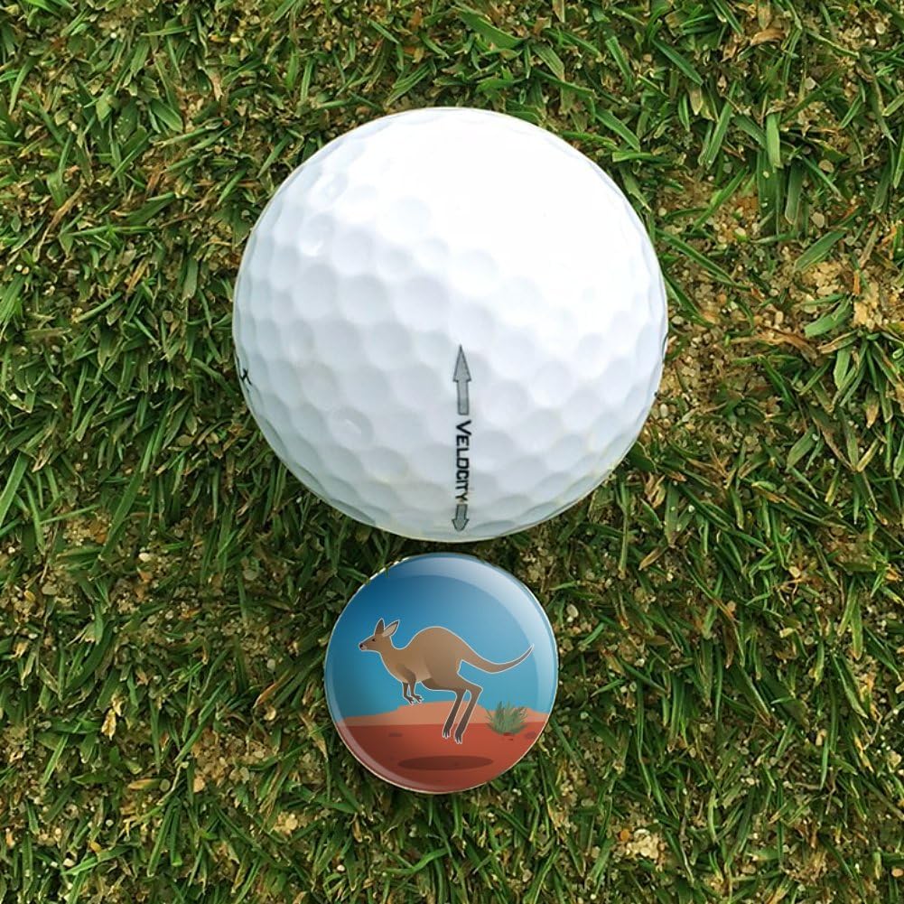 review GRAPHICS & MORE Kangaroo Hopping in The Australian Outback Golf Hat Clip with Magnetic Ball Marker