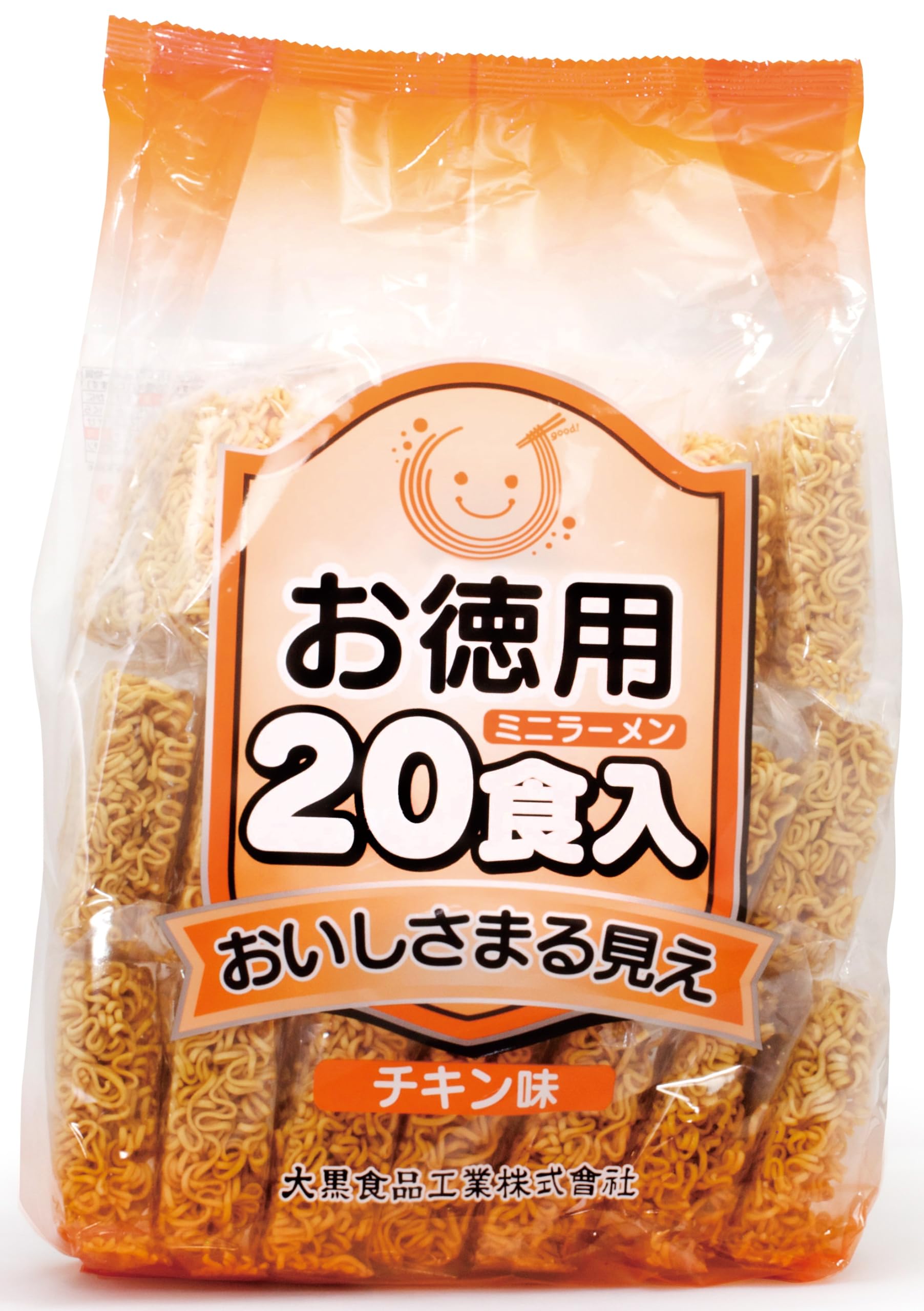 大黒食品工業 お徳用ミニラーメン２０食入（チキン味） 600g