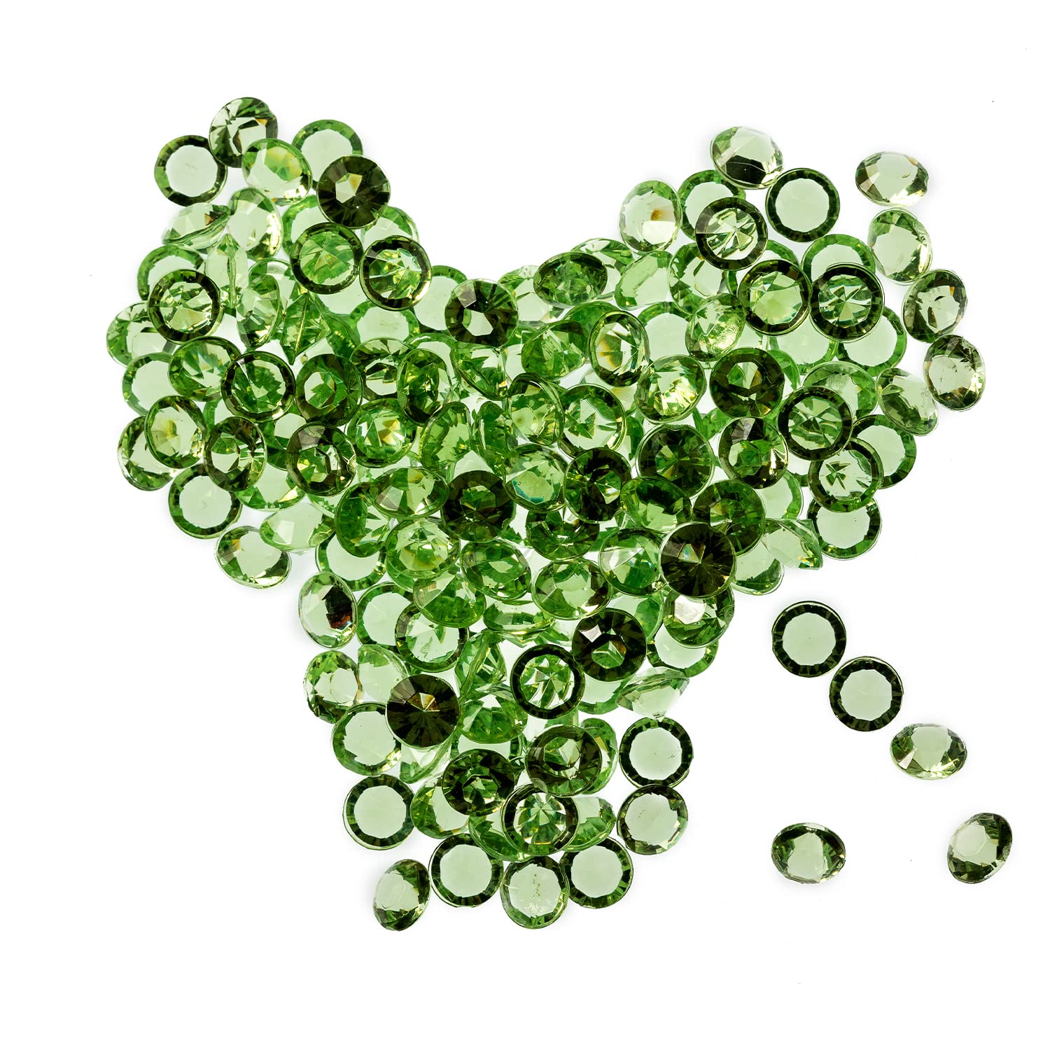 Trimming Shop Apple Green 2000pcs Table Scatters Clear Acrylic Rhinestone Diamonds Table Confetti for Table Centerpiece Bridal Shower Birthday Party Table Decoration Vase Filler, 4.5mm