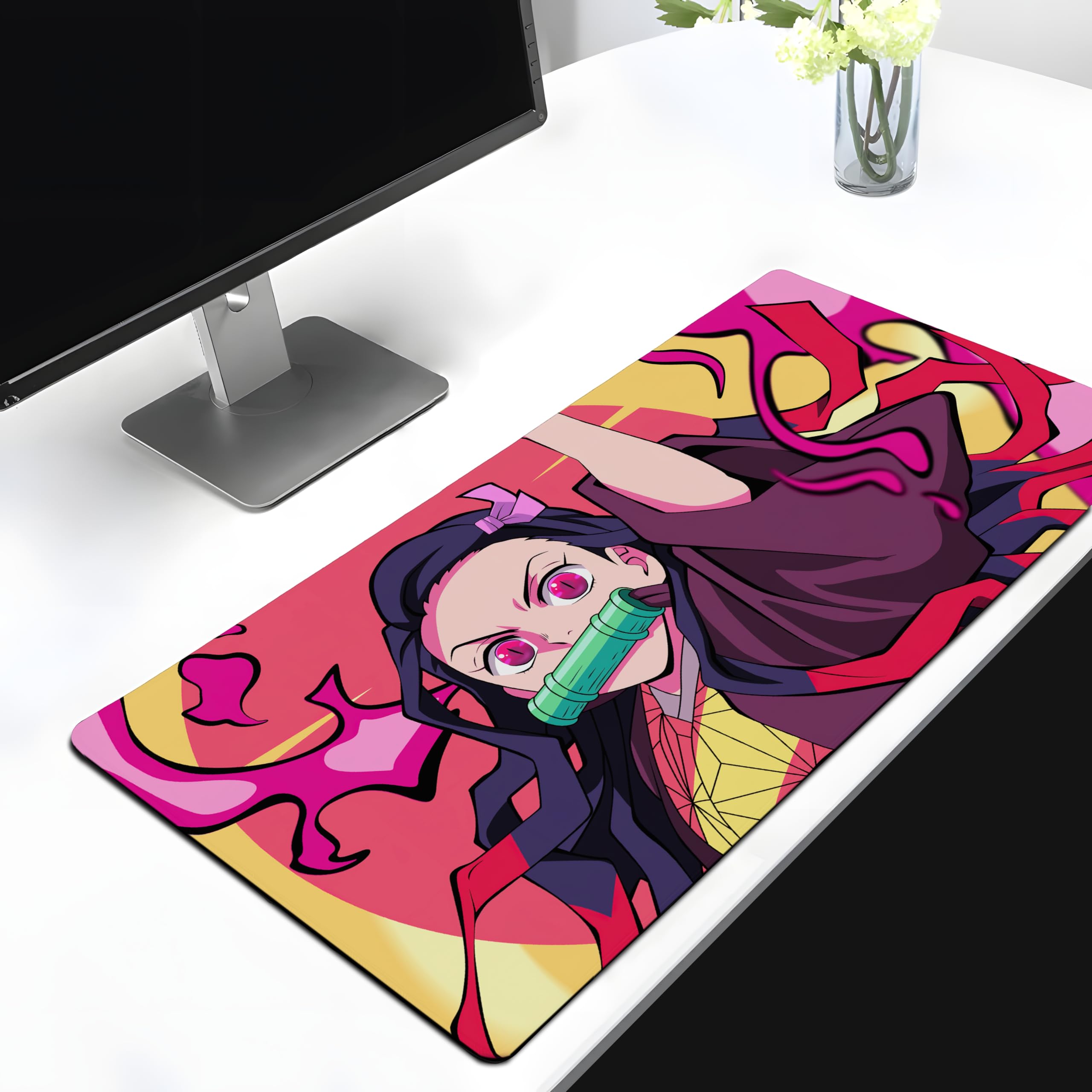 Teesown Demon Slayer Nezuko Chan Anime Large Extended Mouse Pad for Laptop Desktop PC Gaming Desk Mat Rubber Base Desk Pad (B0CZRWX5CB) Amazon Price History, Amazon Price Tracker