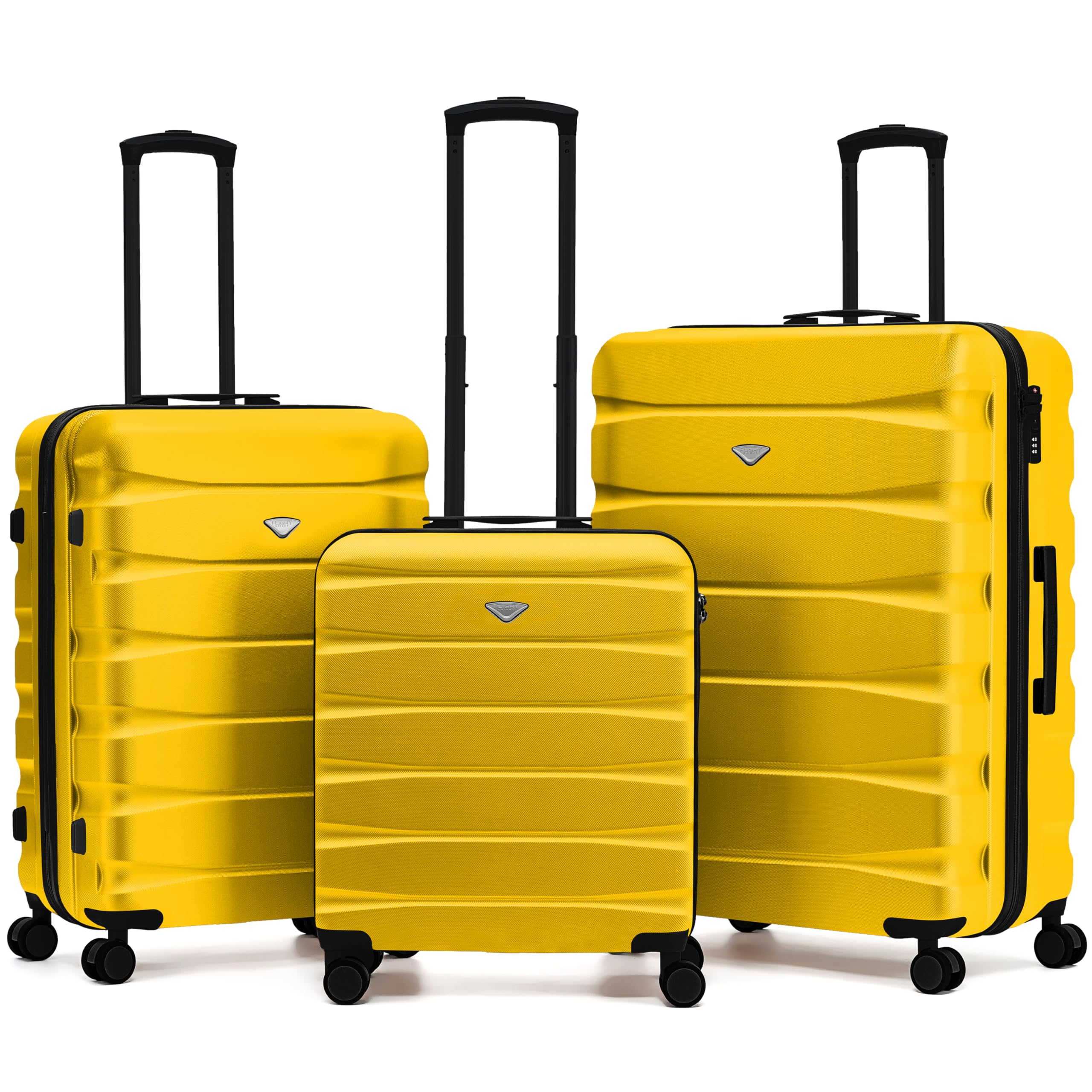 Flight Knight Underseat Cabin Suitcase 45x36x20cm | Free Hand Luggage for EasyJet & Wizz Air | Lightweight ABS Hard Shell with 8 Silent-Glide Spinner Wheels | Max Space Travel Bag — view 239