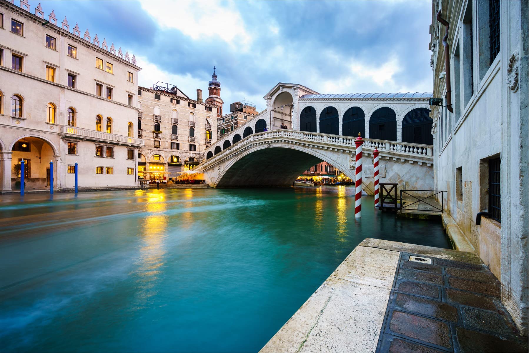 MuraloSelf-Adhesive Photo Wallpaper 416 x 254 cm City Wenice Italy Wallpaper Architecture Old Town Building Rental Houses Living Room Bedroom Wall Picture XXL Wall Width 416 cm x Height 254 cm