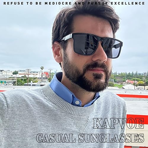 Miniatura 2 de KAPVOE Gafas de sol polarizadas para hombres y mujeres, protección UV400, gafas deportivas, conducción, pesca, ciclismo, playa, golf, correr, béisbol