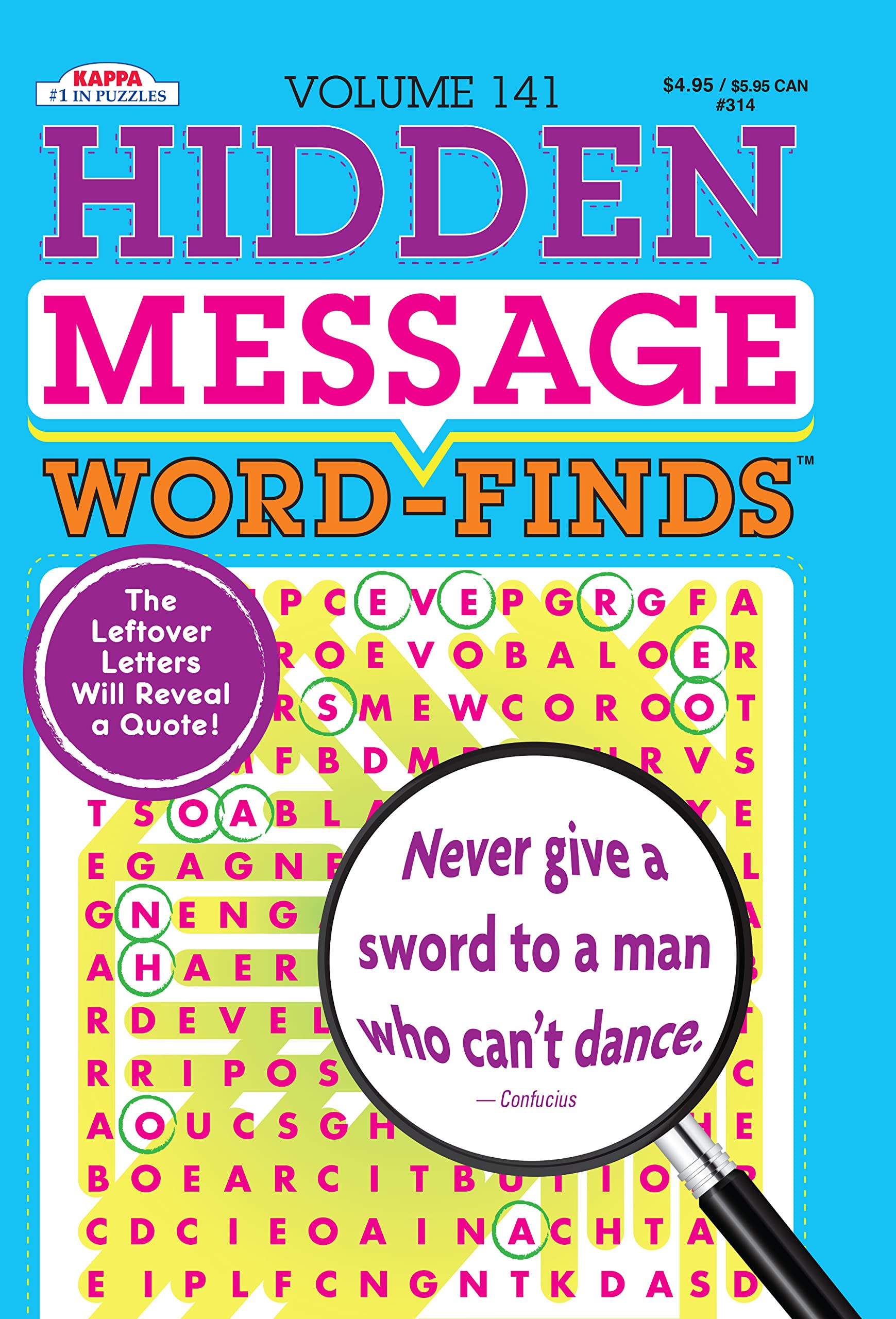 Hidden Message Word-Finds Puzzle Book-Word Search Volume 124