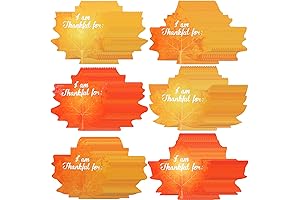 Yeaqee Thanksgiving Thankful Tree DIY Craft Autumn Fall Maple Leaf Cutouts