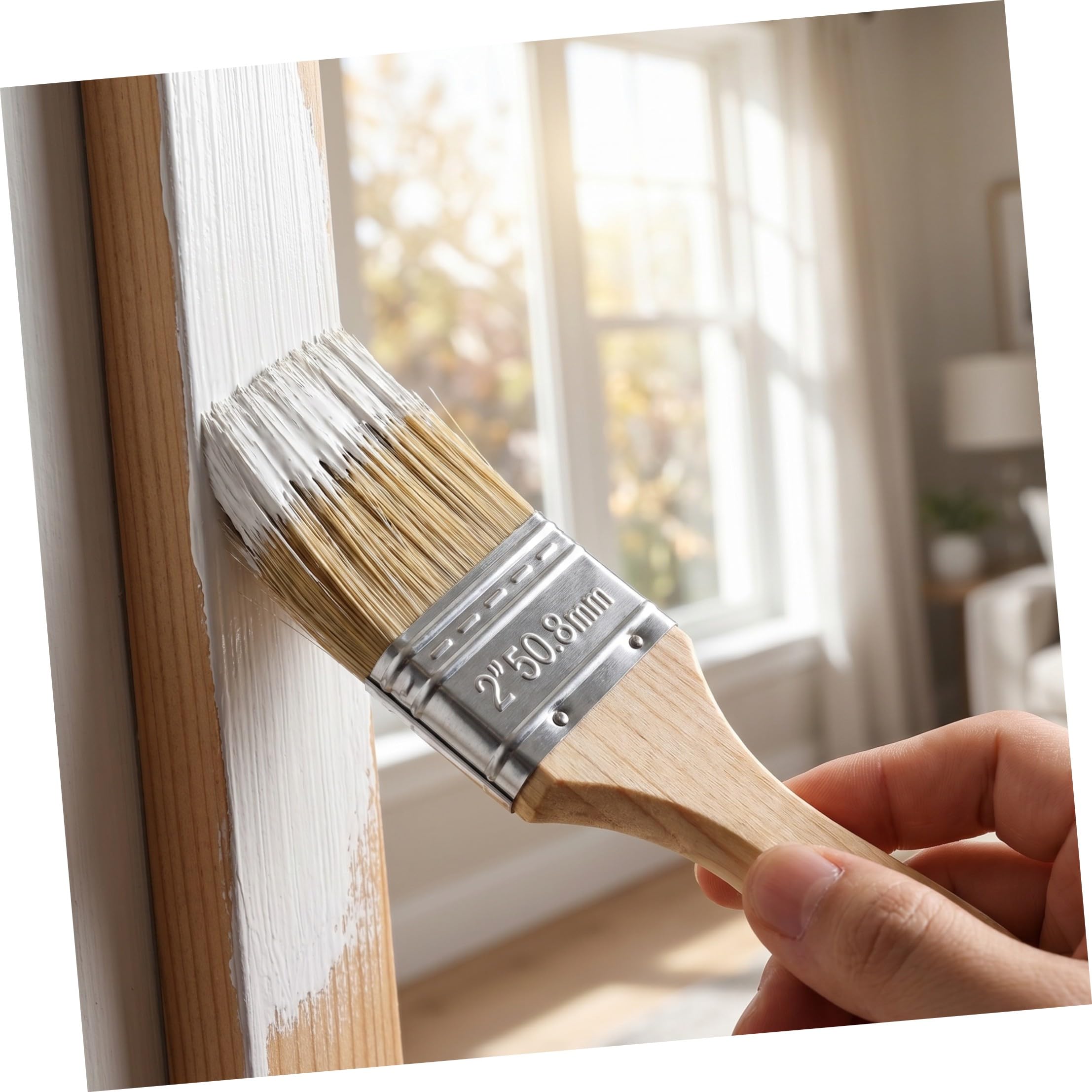 Healeved 30 Pezzi Pennello per Pittura con Manico in Legno Spesso, Set, Applicazione Liscia della Vernice, Impugnatura Comoda, per Progetti Artistici e Miglioramento Casa