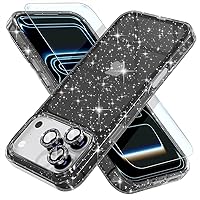 Vista 48 de Choiche, funda para iPhone 14 de mujer, brillante, protección de grado militar, 2 cubiertas de lentes de cámara Diamond, 2 protectores de vidrio