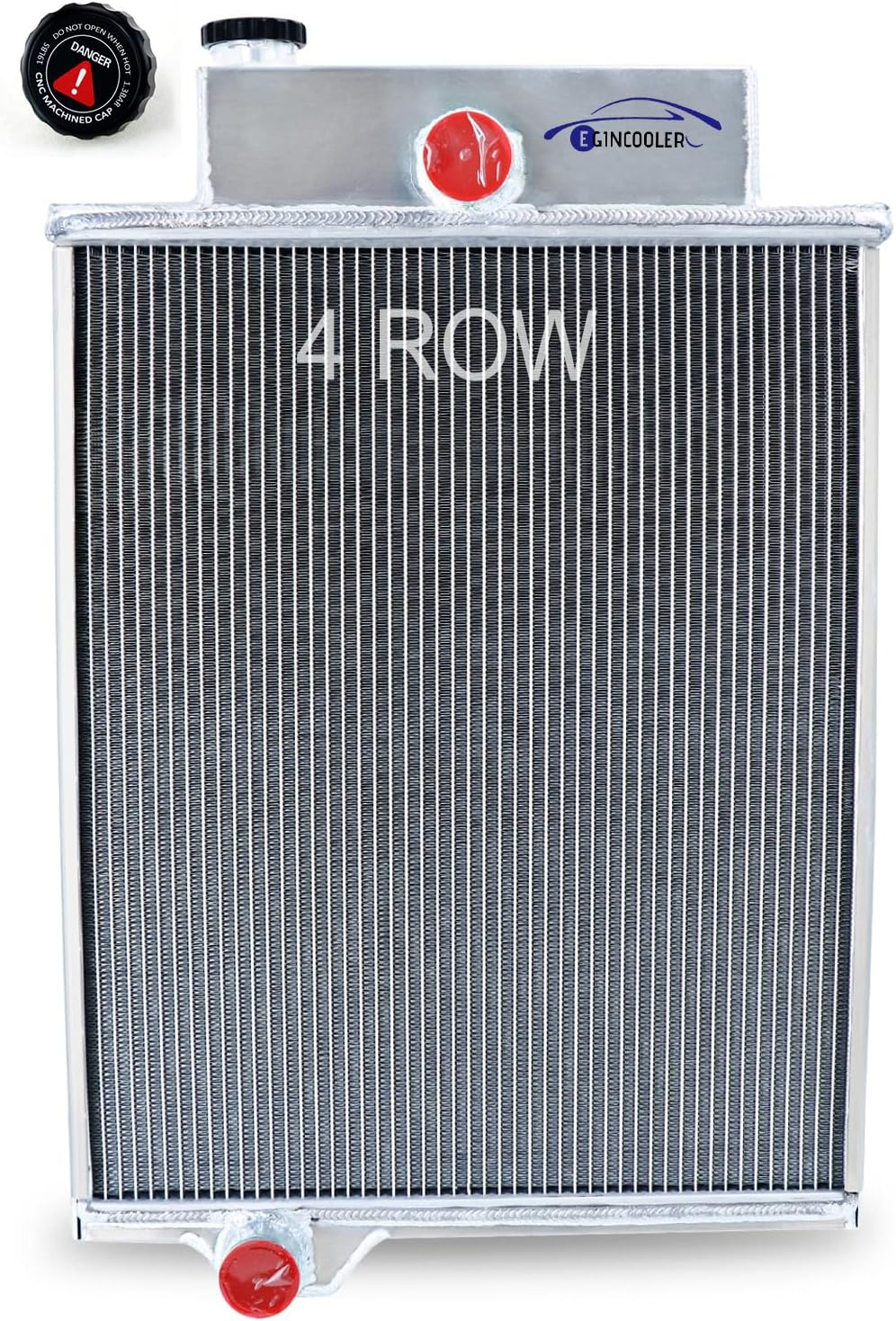 4 Row Radiator Compatible with John Deere 4000 4020 Tractor Diesel Gas 4 Core Radiator AA5052 Aluminum Radiators Radiador para John Deere, for John Deere Radiator AR49454 AR46434