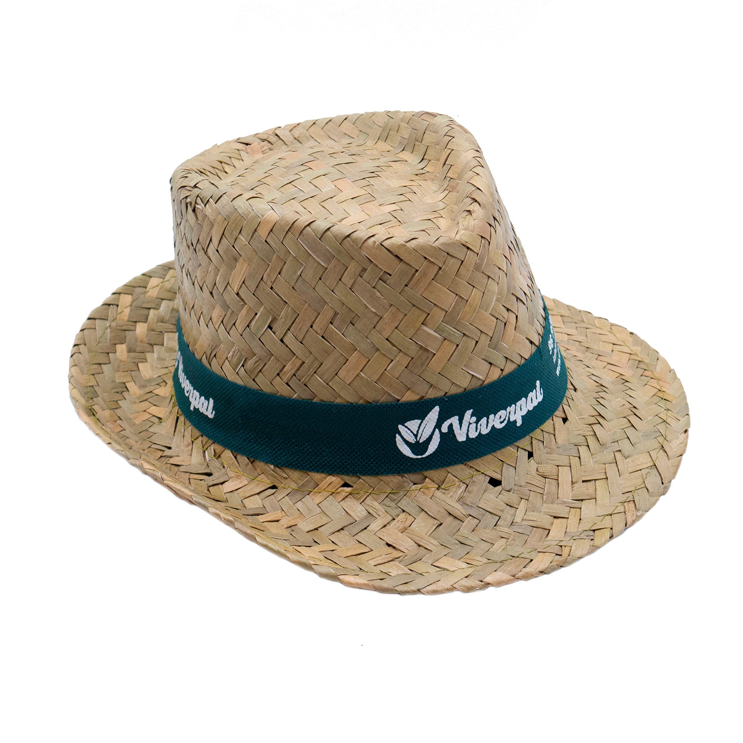 SILABA TONICA Sombreros de Paja Personalizados - Pack Gorro Tirolés con Logo o Frase - Color de la cinta a elegir - Sombrero Hombre y Mujer para Eventos