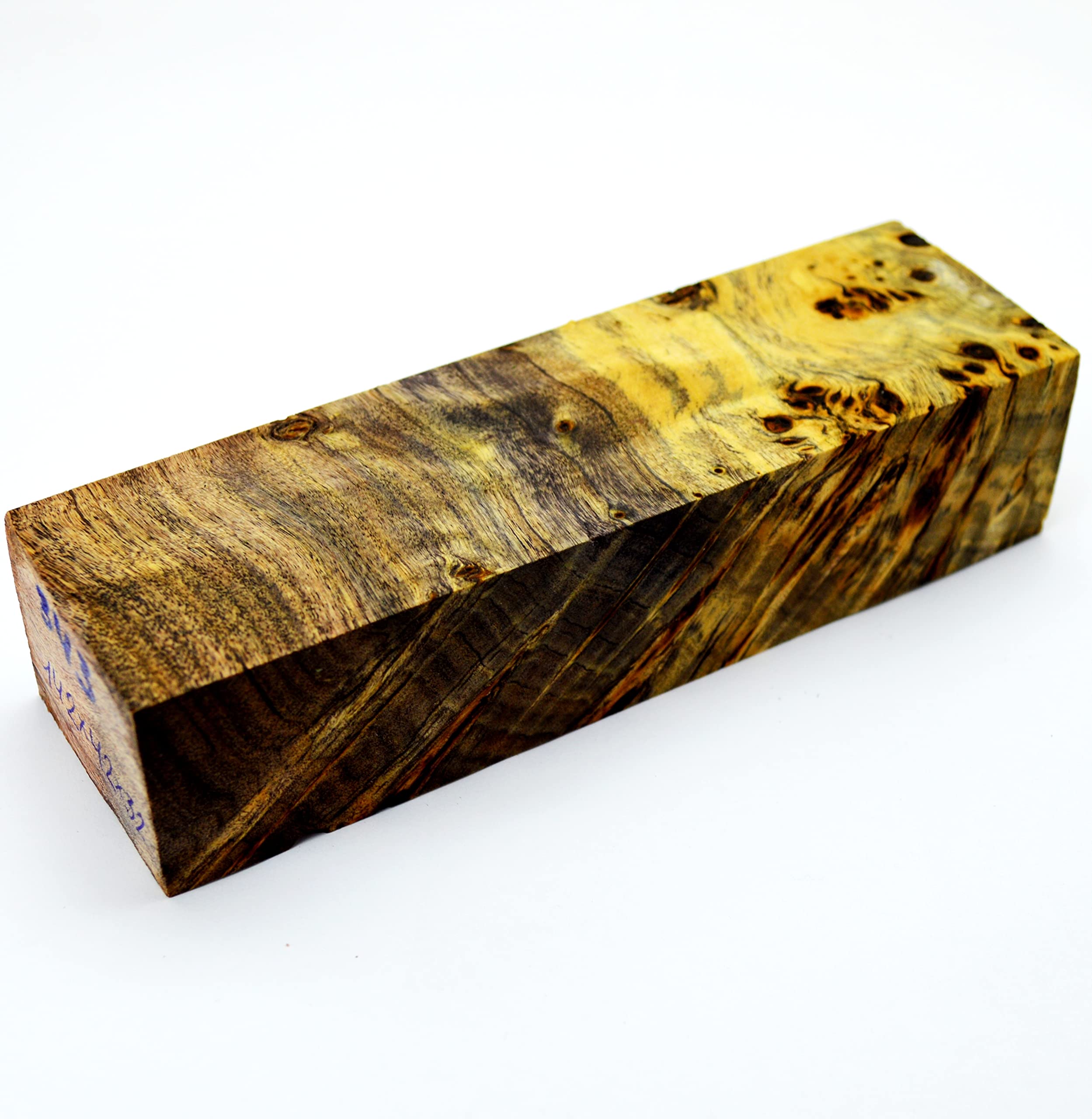 Stabilized BURL Wood Wooden Block Turning Blank Handle Blade Knives Knife Cactus Juice Stabilizing (#343)