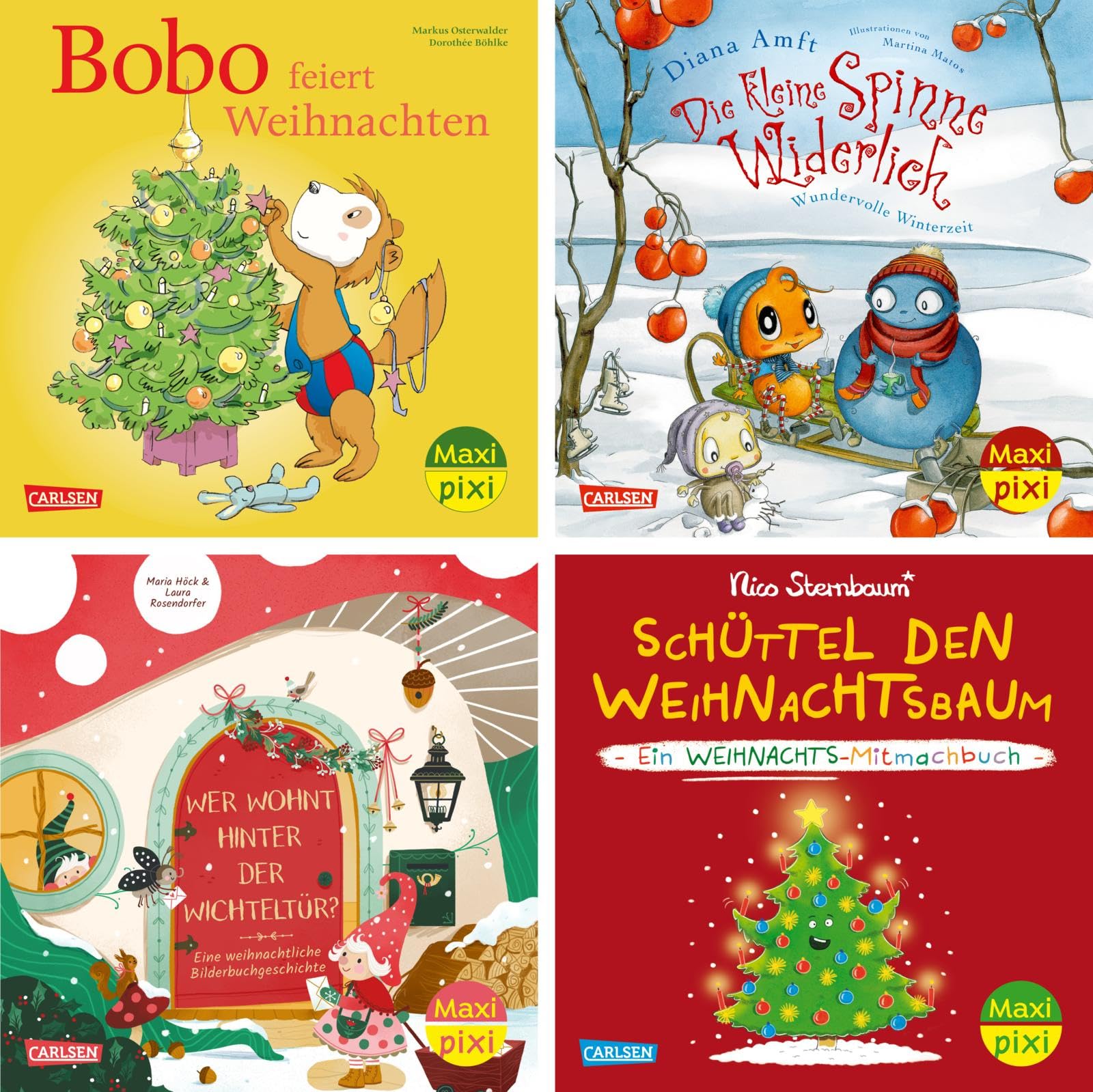 Maxi-Pixi-Box 128: Winter, Wichtel, Weihnachtszeit (4x5 Exemplare): 4 Minibücher zum Vorlesen rund um Advent, Weihnachten und Winter für Kinder ab 3 Jahren (128)