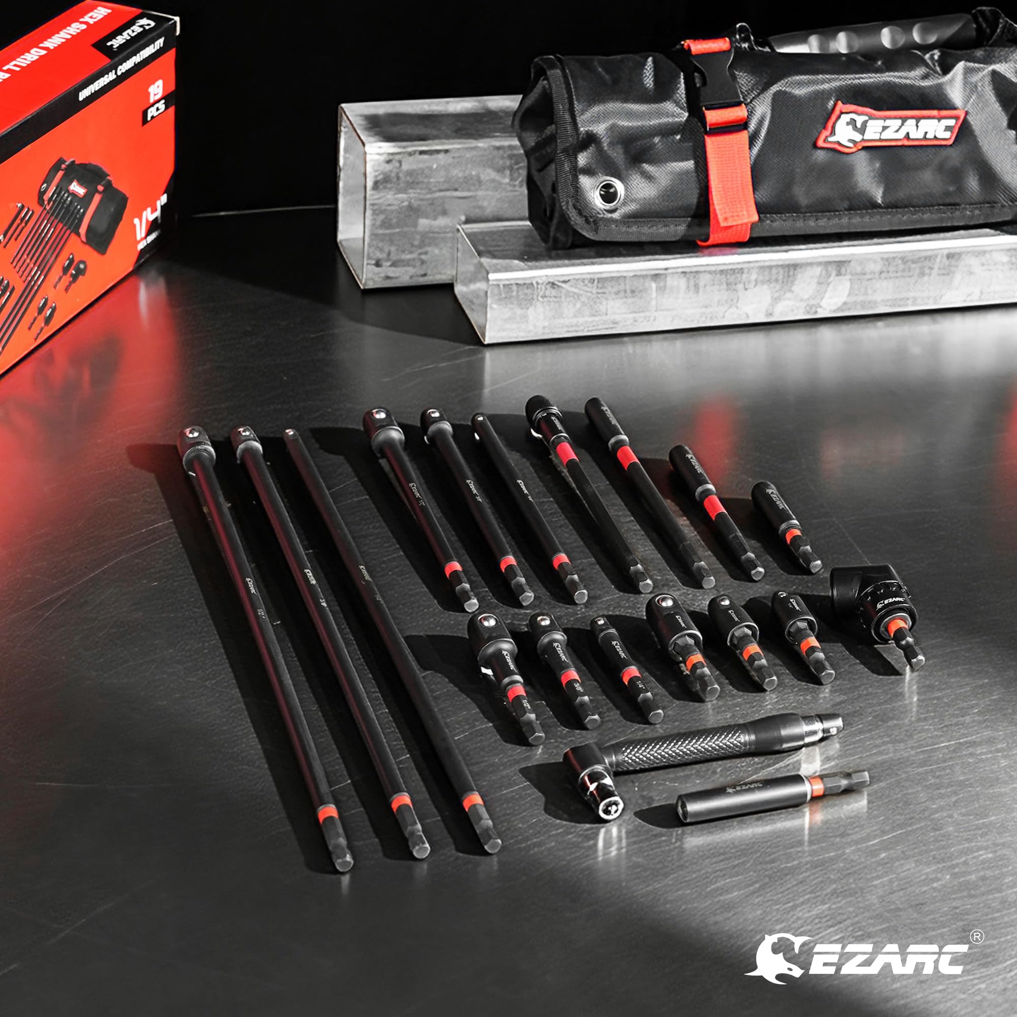 EZARC 19PCS Impact Socket Adapter Set with Extensions & Swivel Adapters — Amazon image 7