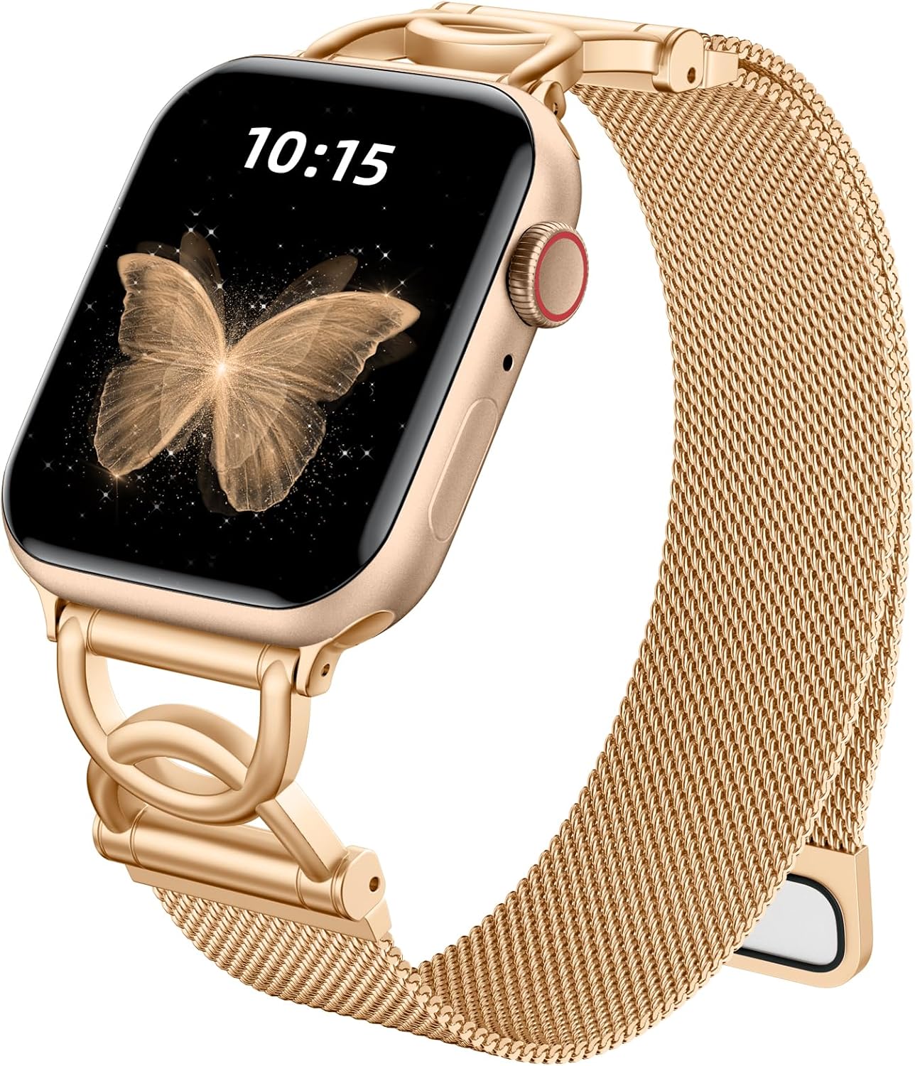 Zedoli Metal Milanese Loop Compatible with Apple Watch Band for Women 40mm 41mm 42mm 44mm 45mm 46mm 38mm, Magnetic Stainless Steel Mesh Strap with DC-Shape for iWatch Series 11 10 9 8 7 6 5 4 3 2 1 SE