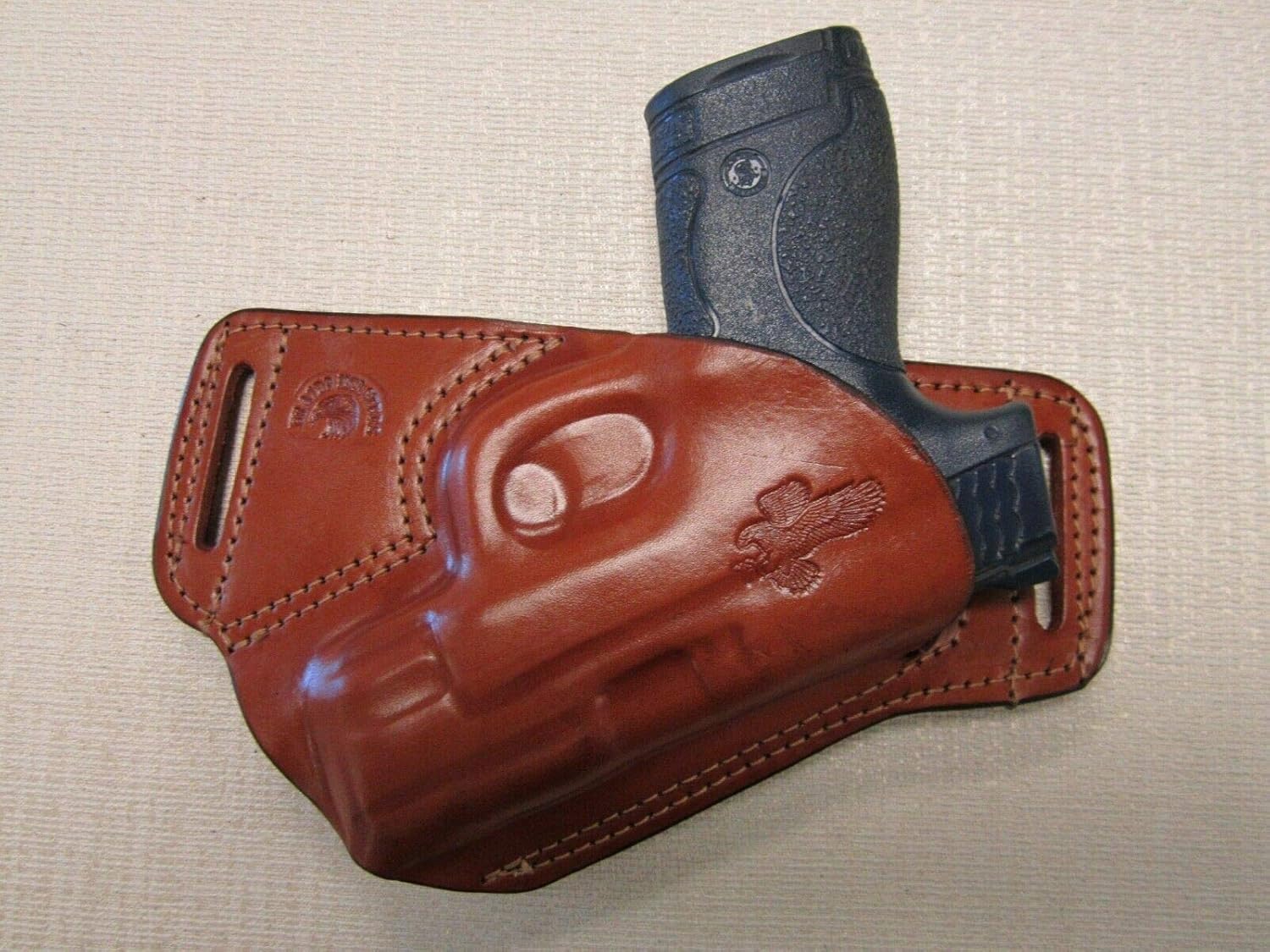 Fits S&W M&P Shield 9&40 Cal. Formed Brown Leather S.O.B Holster