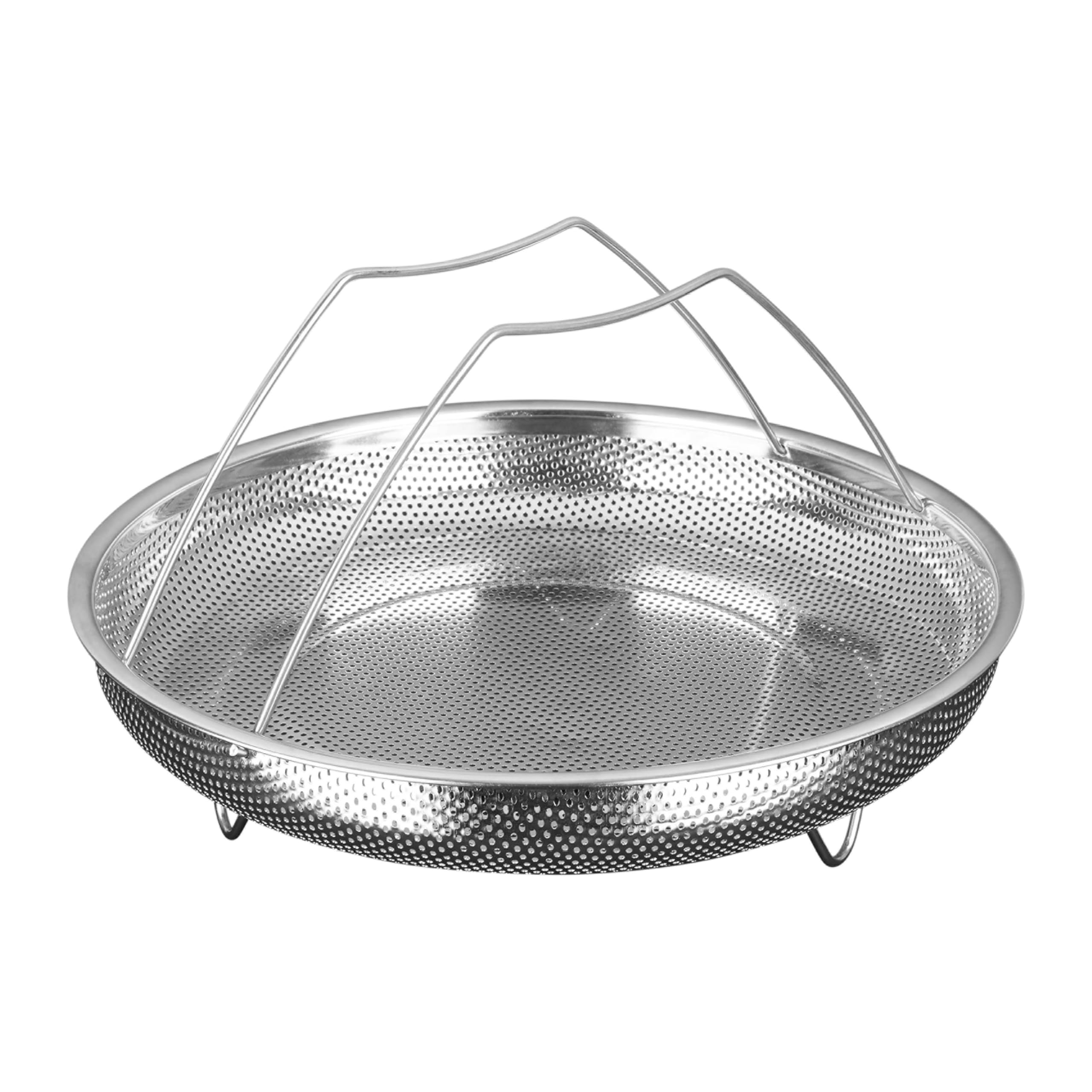 Sitram 716946 Padella Ø28 cm Tutto in 1 Ghisa Alluminio = 1 casseruola per sostituire padella, casseruola, padella + coperchio con gommini, cestello vapore, griglia per arrosto, spatola - compatibile