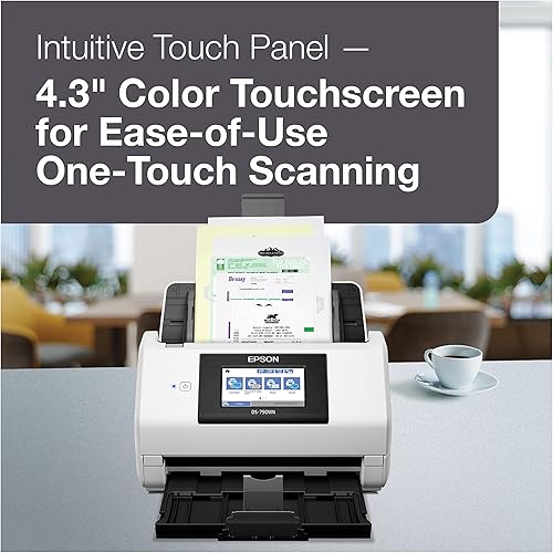 Miniatura 3 de Epson DS-790WN Escáner de documentos a color de red inalámbrica para PC y Mac con escaneo dúplex, función sin computadora, alimentador automático de