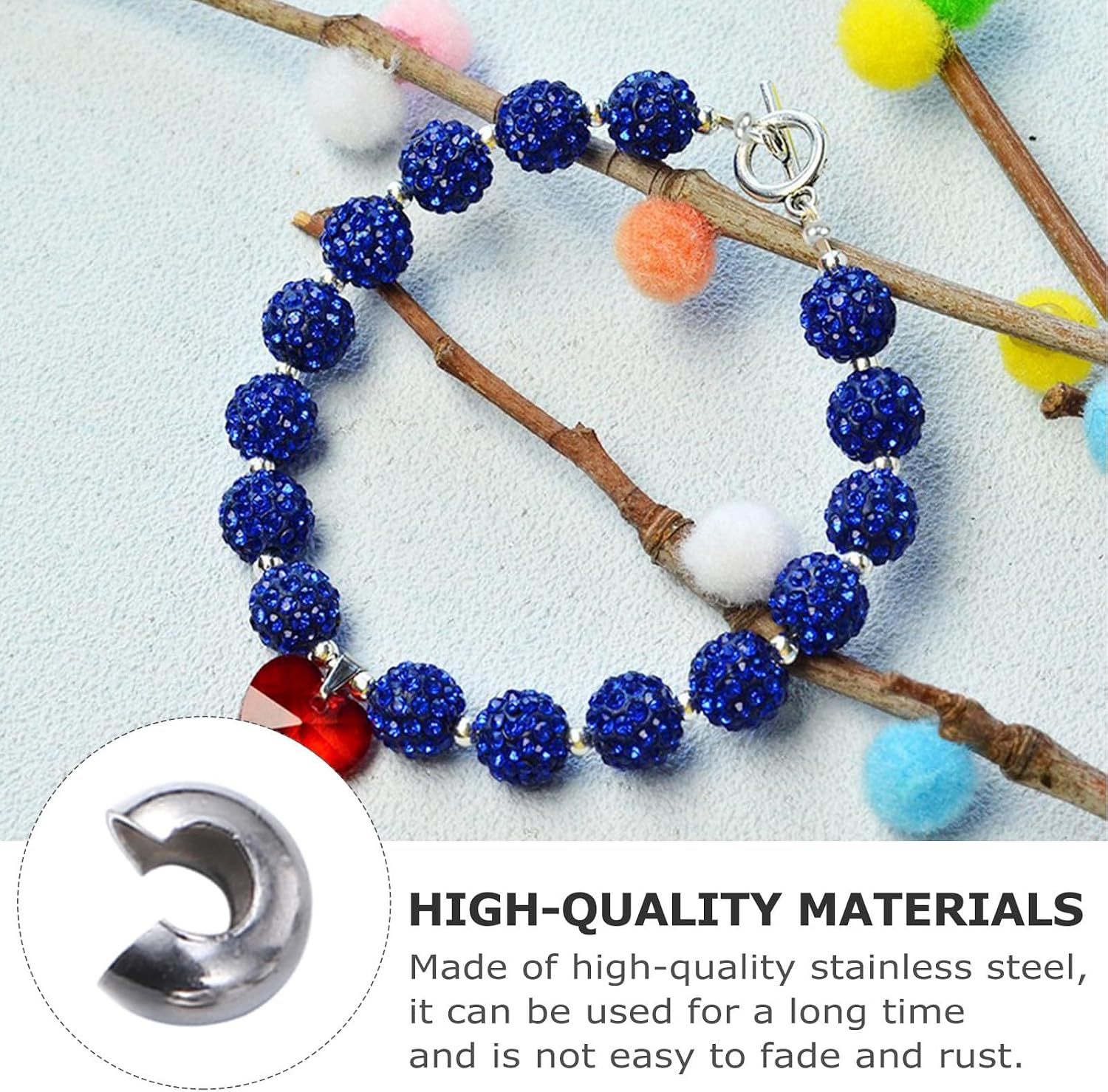 200pcs Stainless Steel Hook Clasps Bracelet Jewelry Making Buckle