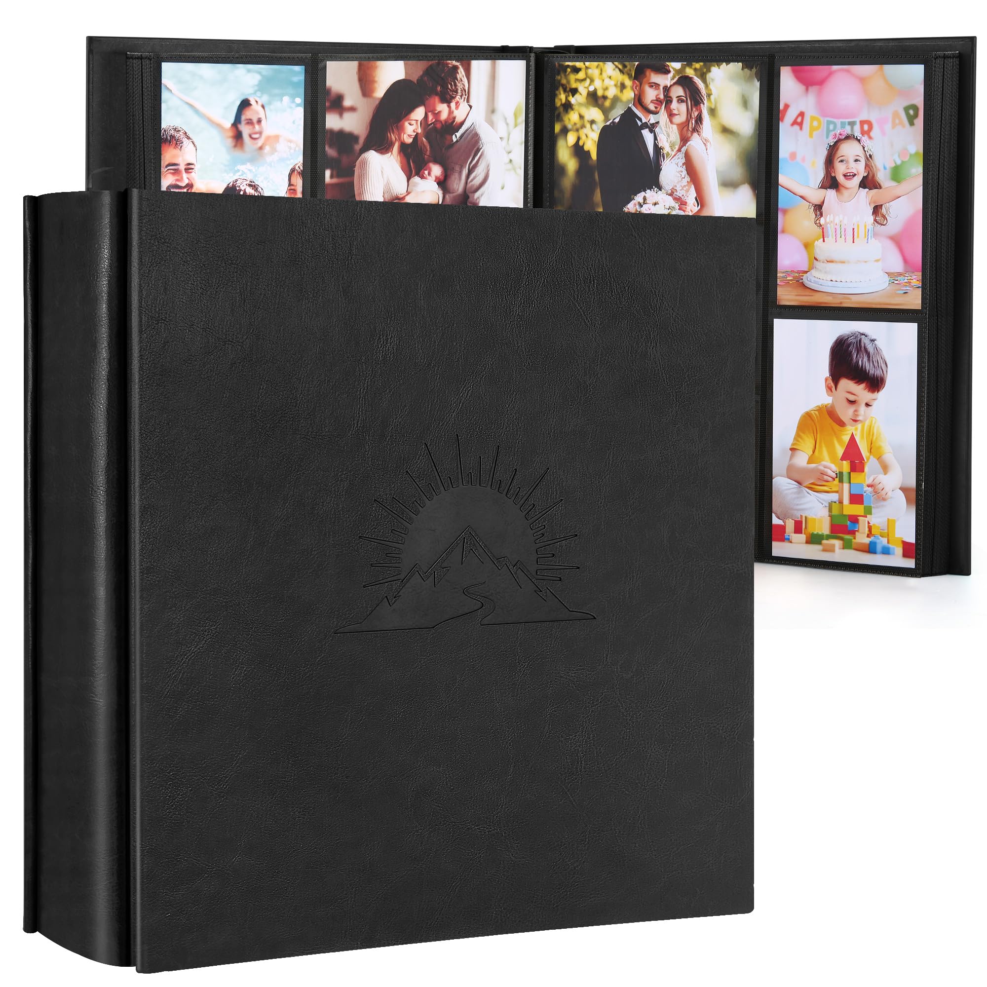 DazSpirit Photo Album 6x4 1000 Pockets Slip-in Faux Leather Picture Album