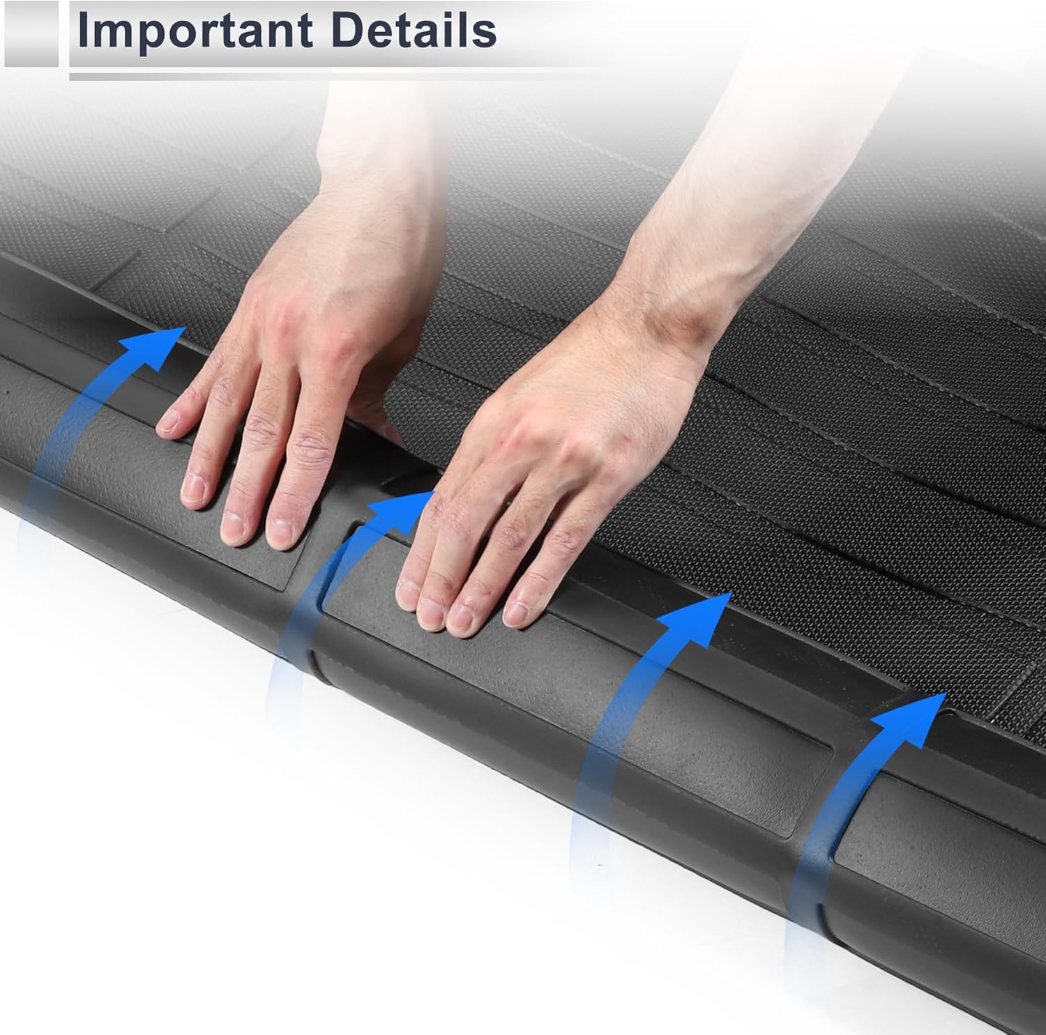 Rear Cargo Liner Rear Trunk Mat for Mazda 3 Hatchback 2019-2025 Anti-Slip Trunk Cargo Luggage Boot Tray Mat TPE 1 Pc Long Grid Pattern