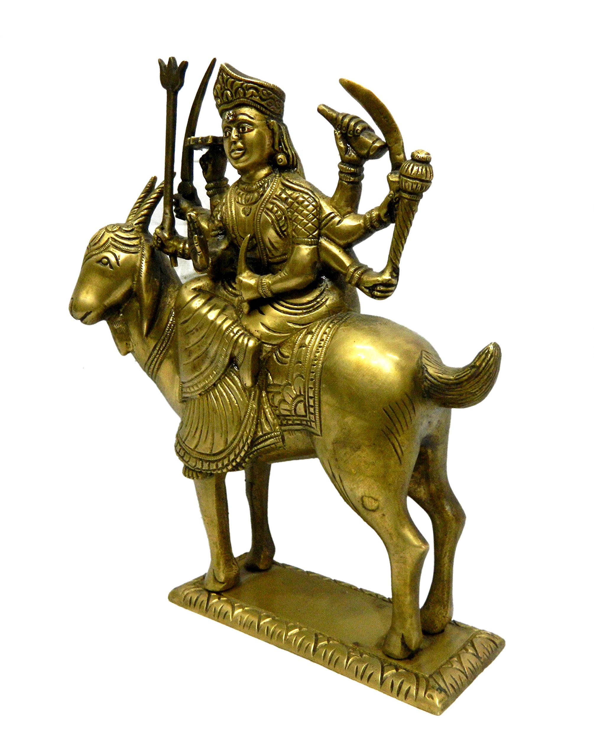 Meldi Ma Statue in Brass Indian Goddess Meldi Ma Sculpture Hindu God