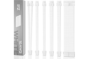 EZDIY-FAB White Premium PSU Cable Extension Kit