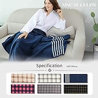 Vista 45 de XING YE CHUAN Fleece Wearable Blanket, Comfy Poncho Throw with Buttons, Plush Sleeveless Blankets, for Women Cape Wrap Cover