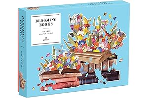 Galison Blooming Books Jigsaw Puzzle: A Whimsical Literary Wonderland