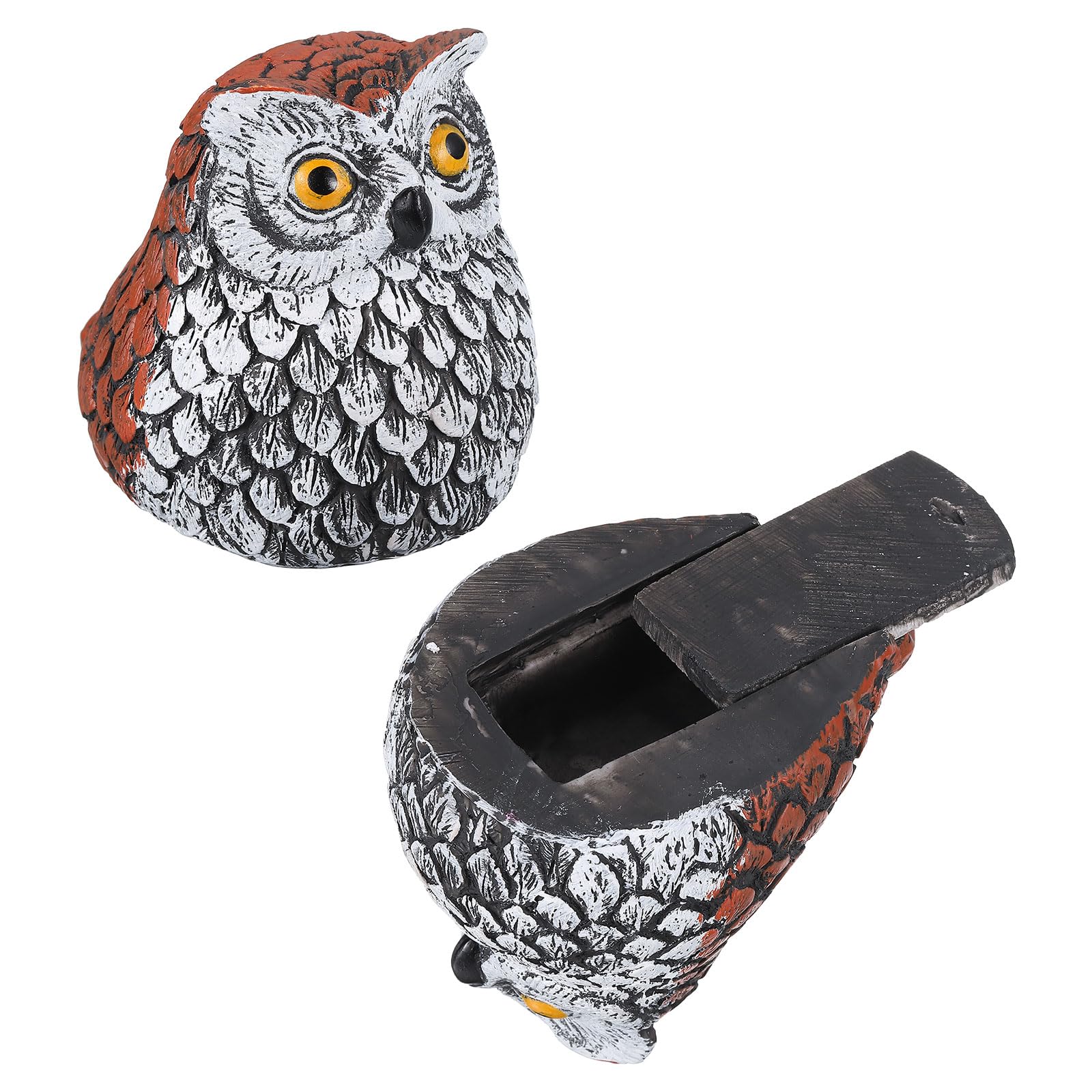 Boîte de rangement sécurisée extérieure et cache-clé étanche hibou