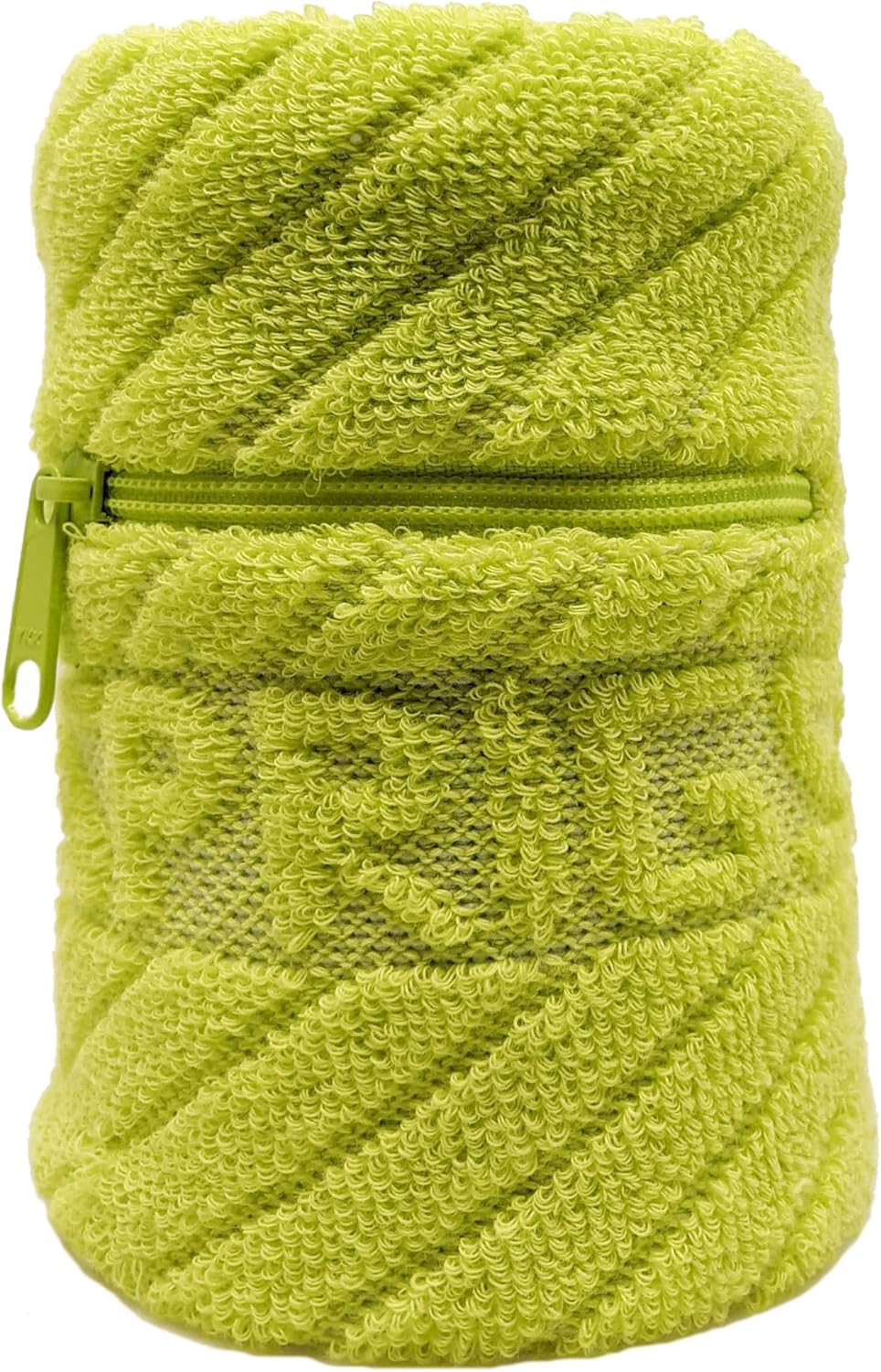 Sprigs Wallet Wristband - Running Key Holder with Zipper Pocket - Sweatband Wallet in Jet Black, Jade Green, Mauve Purple, or Cyber Yellow - For Runners and Workout Enthusiasts - SM/MD or LG/XL