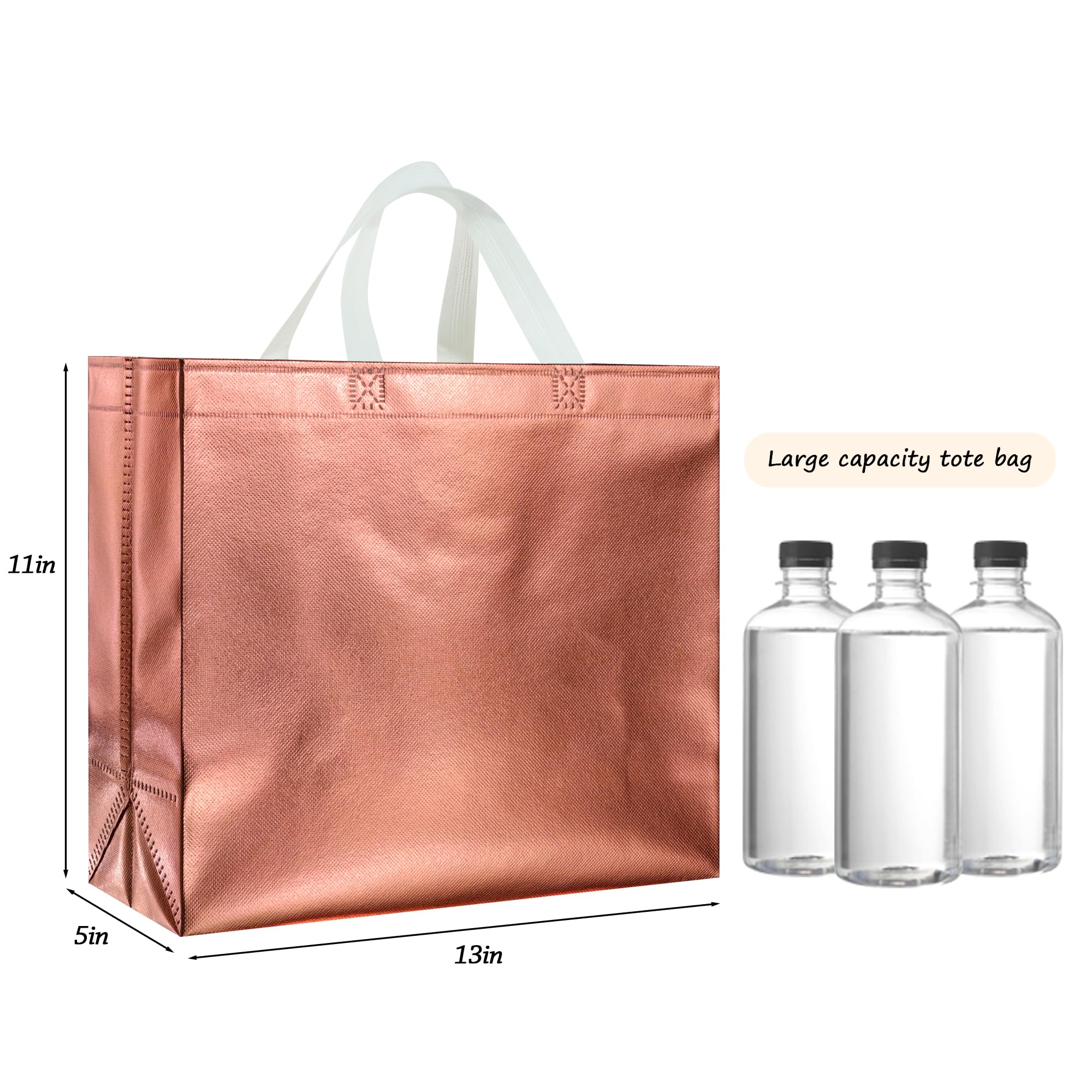 BLEWINDZ Lot de 60 grands sacs cadeaux réutilisables pour shopping, anniversaire, fête, mariage