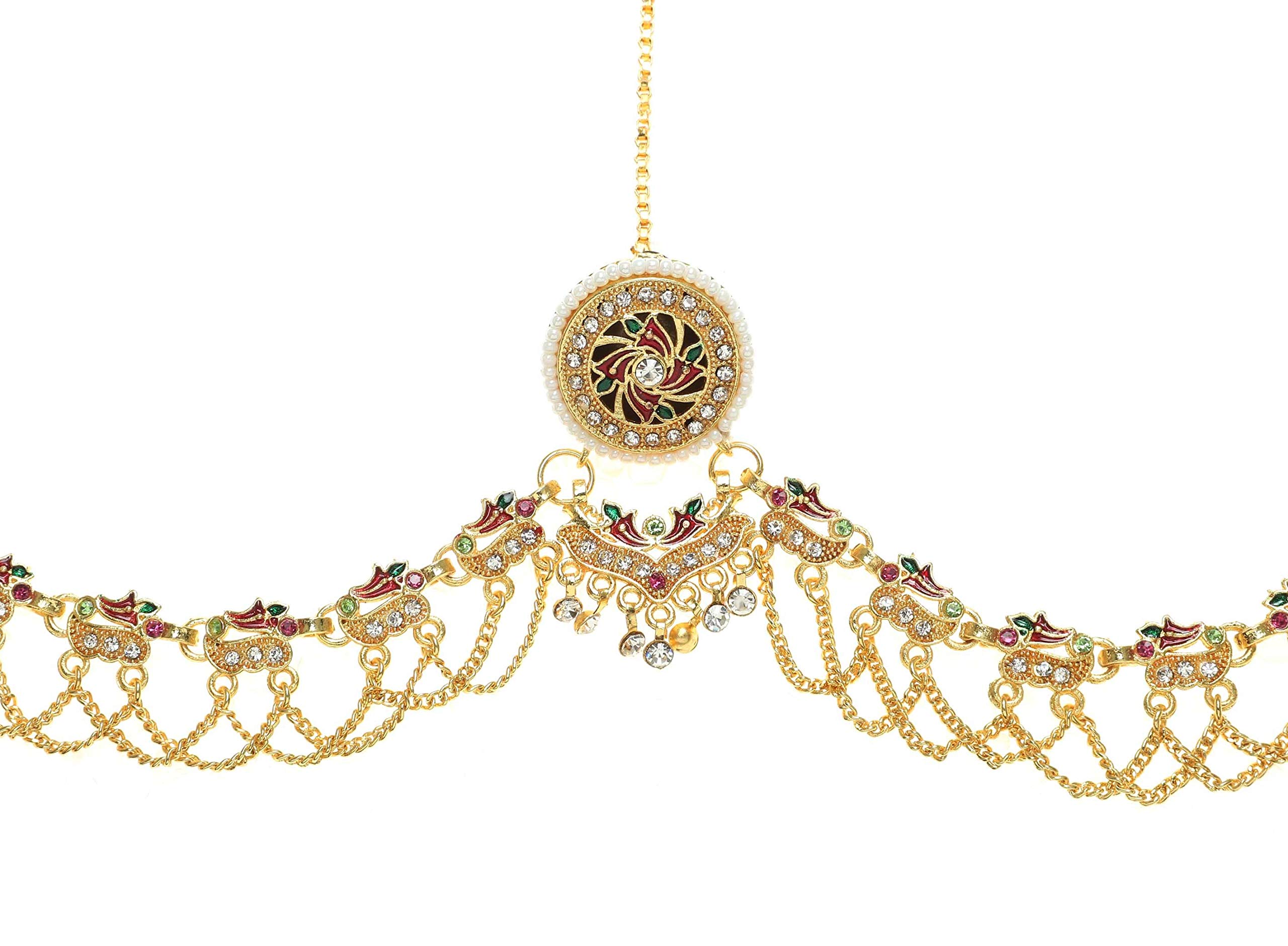 Meira Jewellery Red and Green Meenakari and AD Work Rakhdi Set for Women (B08CVPCC17) Amazon Price History, Amazon Price Tracker