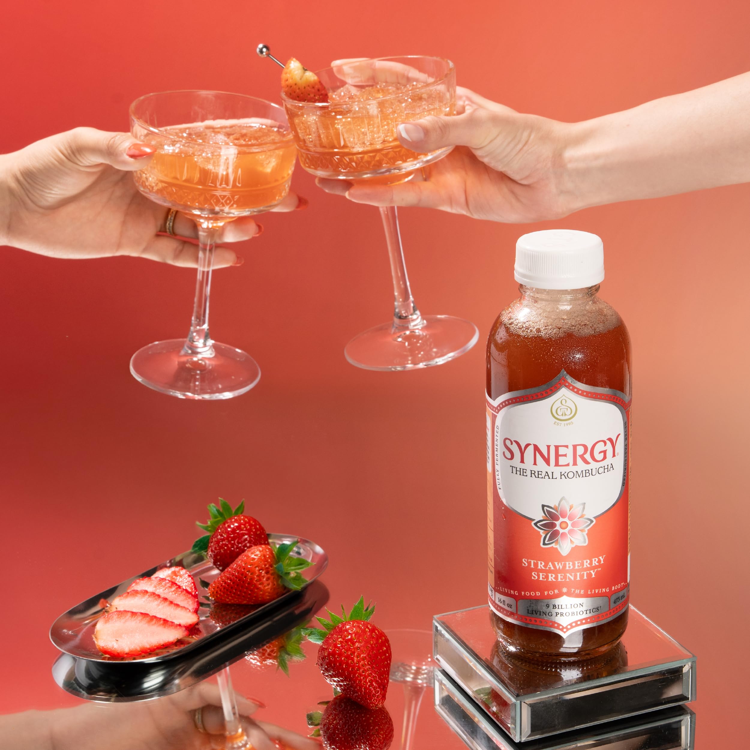 Amazon.com: SYNERGY The Real Kombucha - Strawberry Serenity - 16