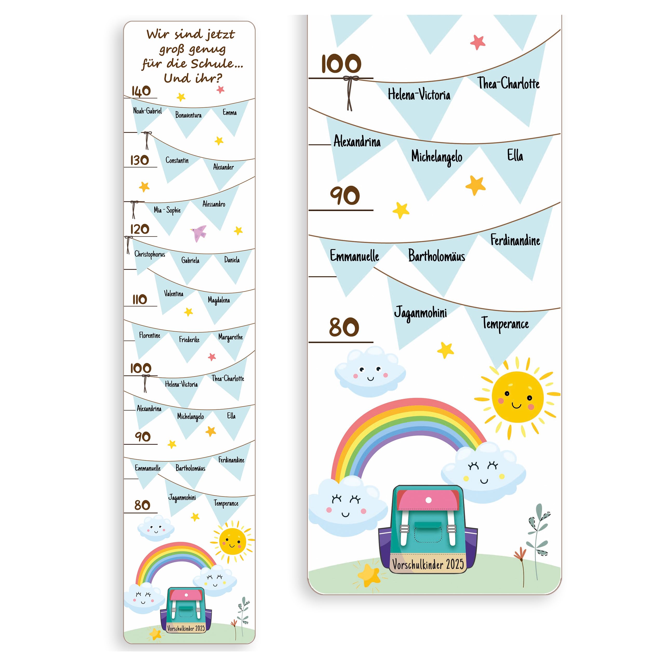 Holzura Erzieherin Geschenk Holz Messlatte - Personalisiert Mit Namen Der Kinder - Abschiedsgeschenk Erzieherin, Danke Geschenk