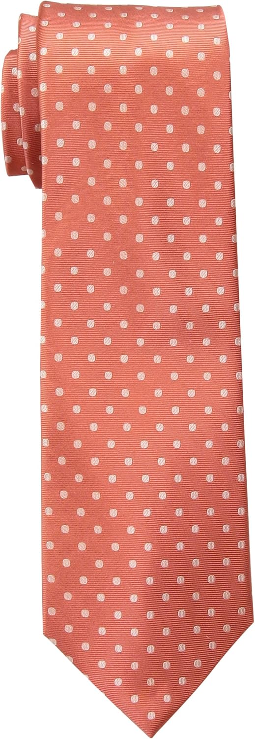 Tommy Hilfiger Men's Dot Print Tie One Size Coral