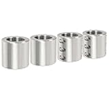 HECASA Tube Clamp Split Collar Compatible with 1.875 Inch OD Size Steel Tube Roll Bar Clamps Weldable Bolt on Roll Cage Mounts 4 Pcs