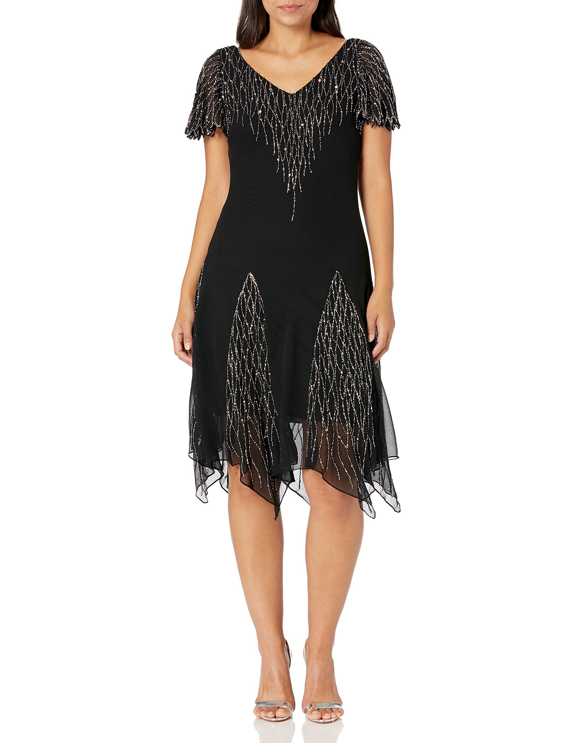 J Karawomens Short Beaded Dress Special Occasion Dress