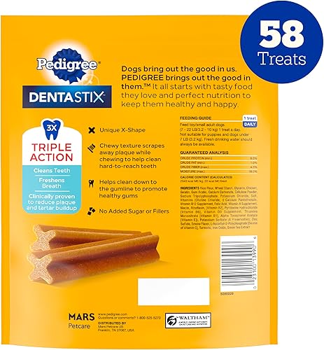 Miniatura 2 de Pedigree DENTASTIX - Juguete para adultos y cachorros golosinas pequeñas para perros de 5 a 20 libras