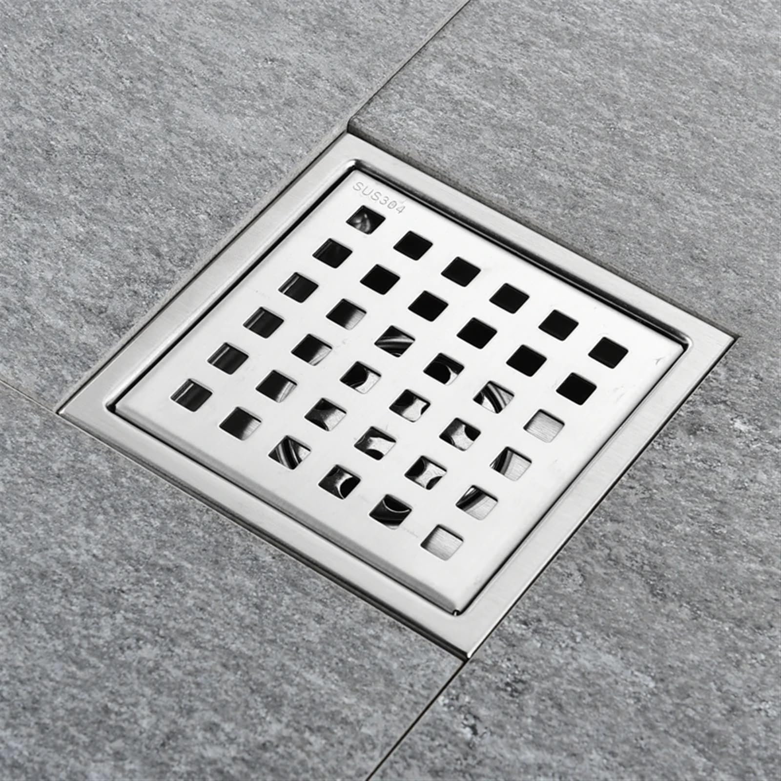 Tapa Desague Ducha Drenaje de Piso antiolor de Acero Inoxidable Baño Inodoro Cocina Balcón(Silver 04,11x11)