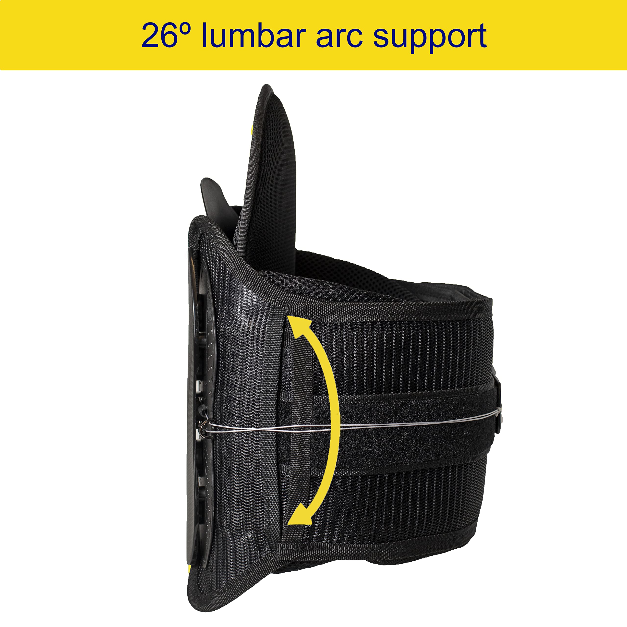 Brace Direct Soporte de espalda LSO contorneado con soporte lumbar ajustable para dolor de espalda baja, hernia de disco, ciática, estenosis espinal y recuperación postquirúrgica (ajuste universal)
