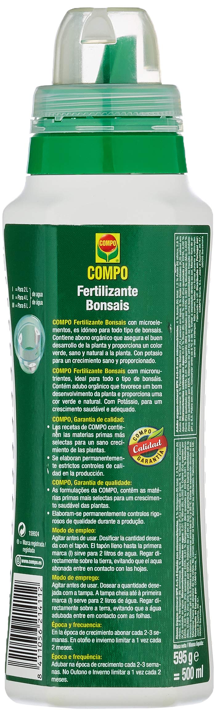 COMPO Fertilizante Bonsais 500 ml
