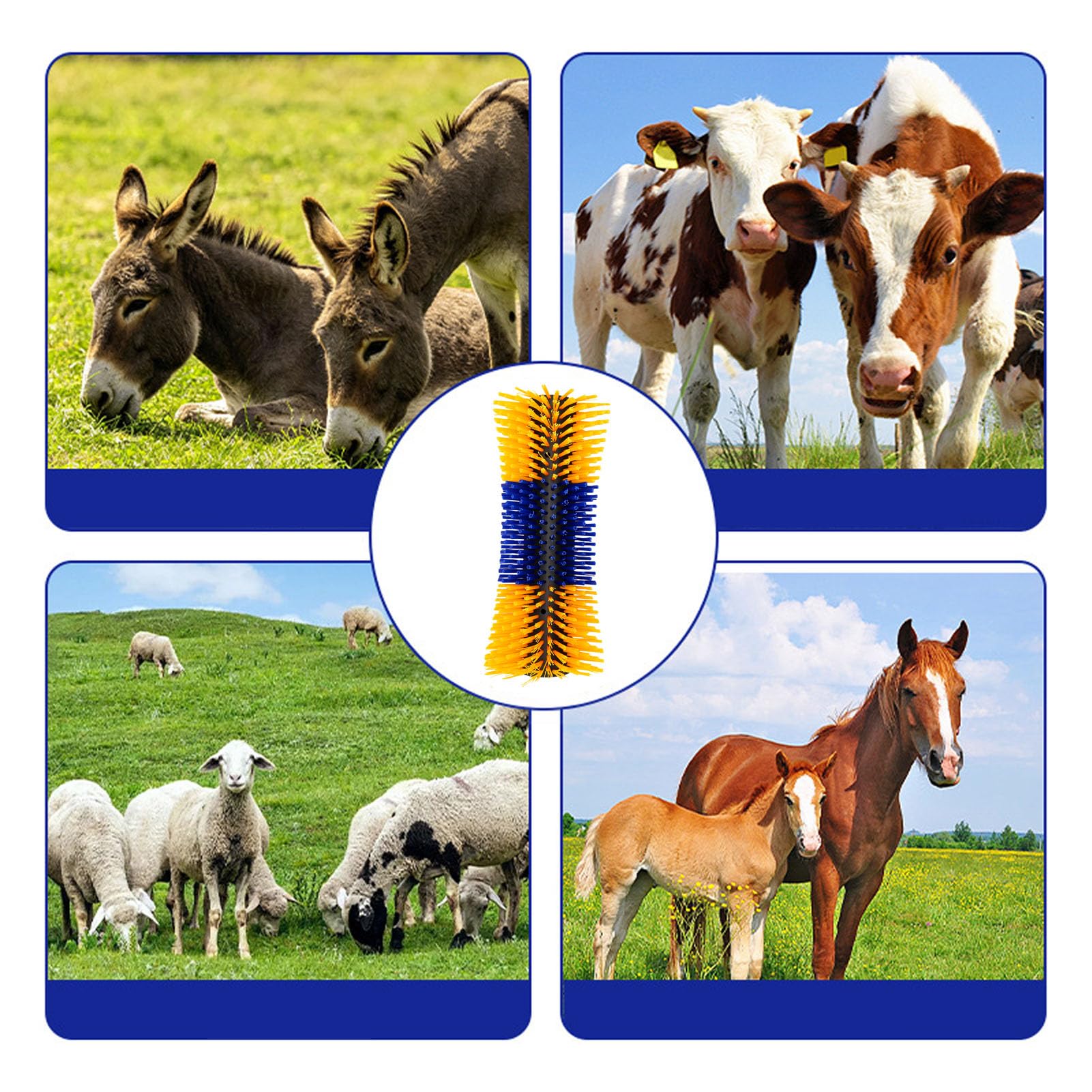 Haofy Cepillo de Autocuidado para Ganado, Cepillo de Aseo para Animales