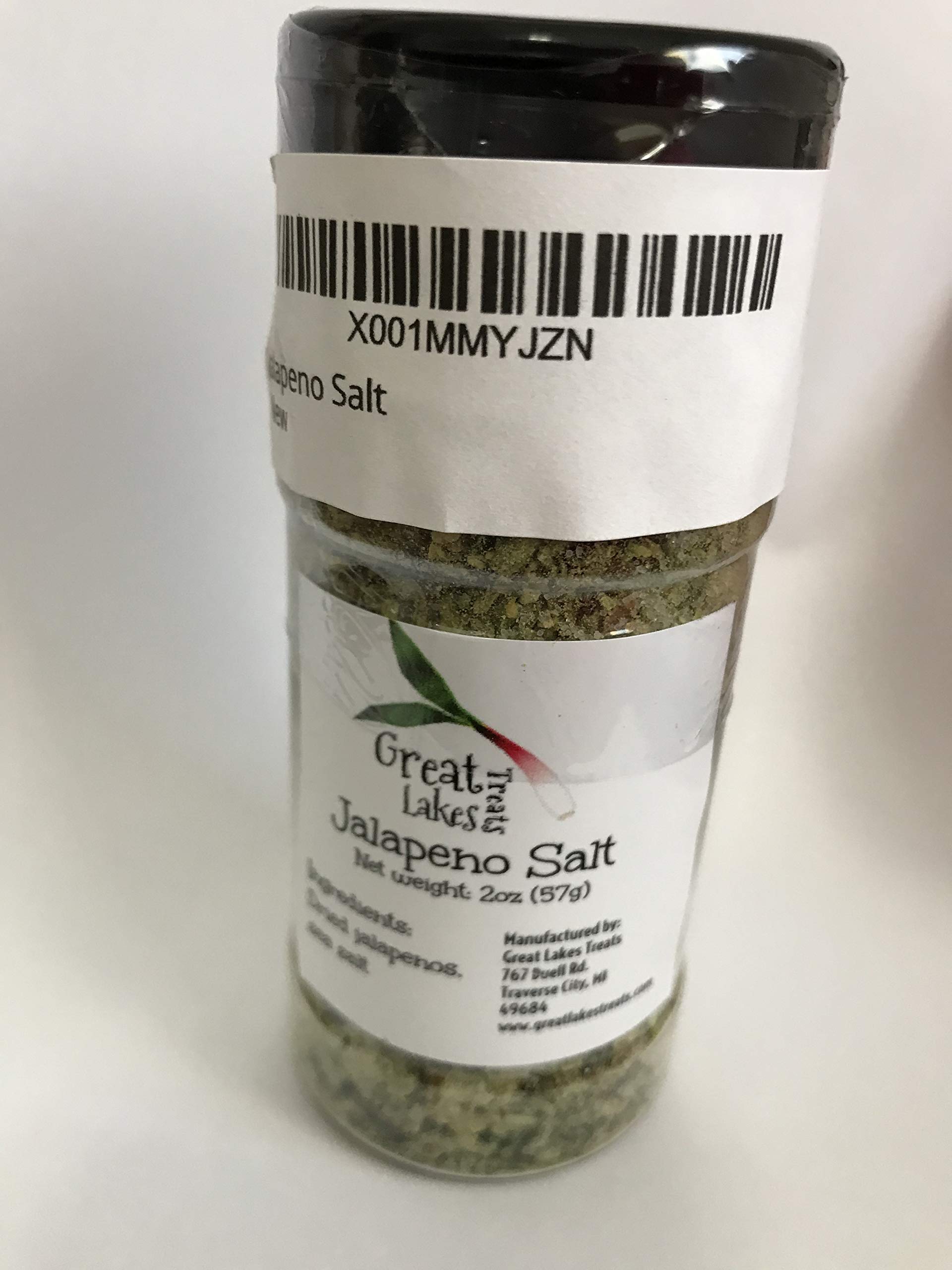 Great Lakes Treats Michigan grown Jalapeno Salt 4oz shaker